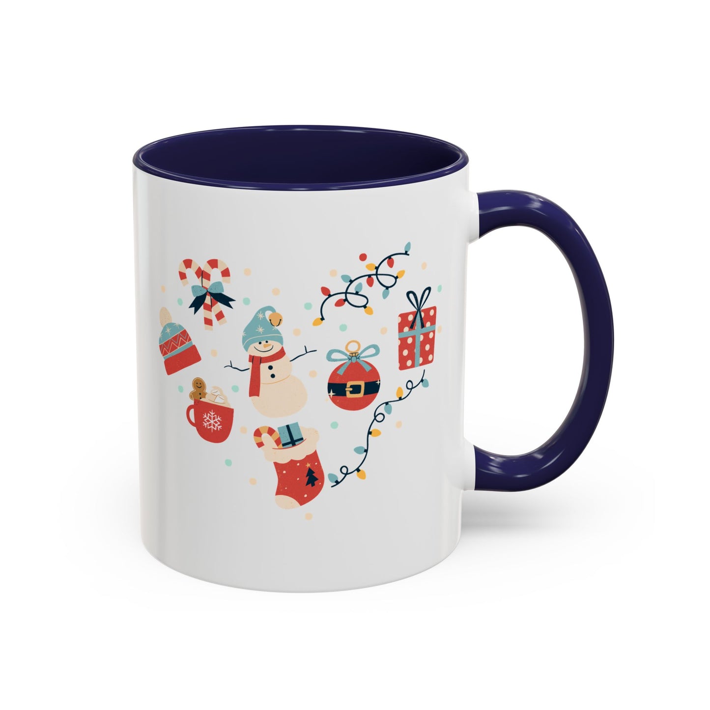 “Santa Claus,Jingle Bells, gift motifs “Accent Coffee Mug (11, 15oz)