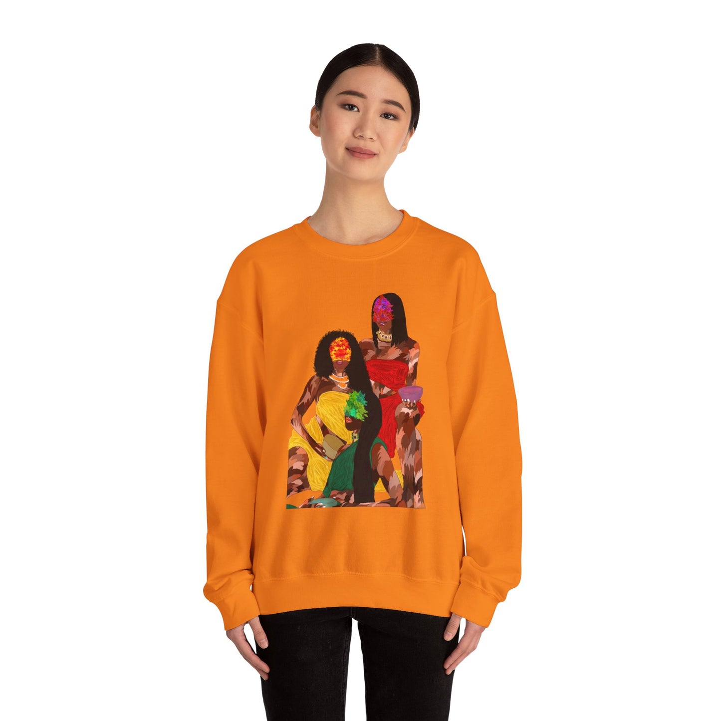 “Melanin Women”Unisex Heavy Blend™ Crewneck Sweatshirt