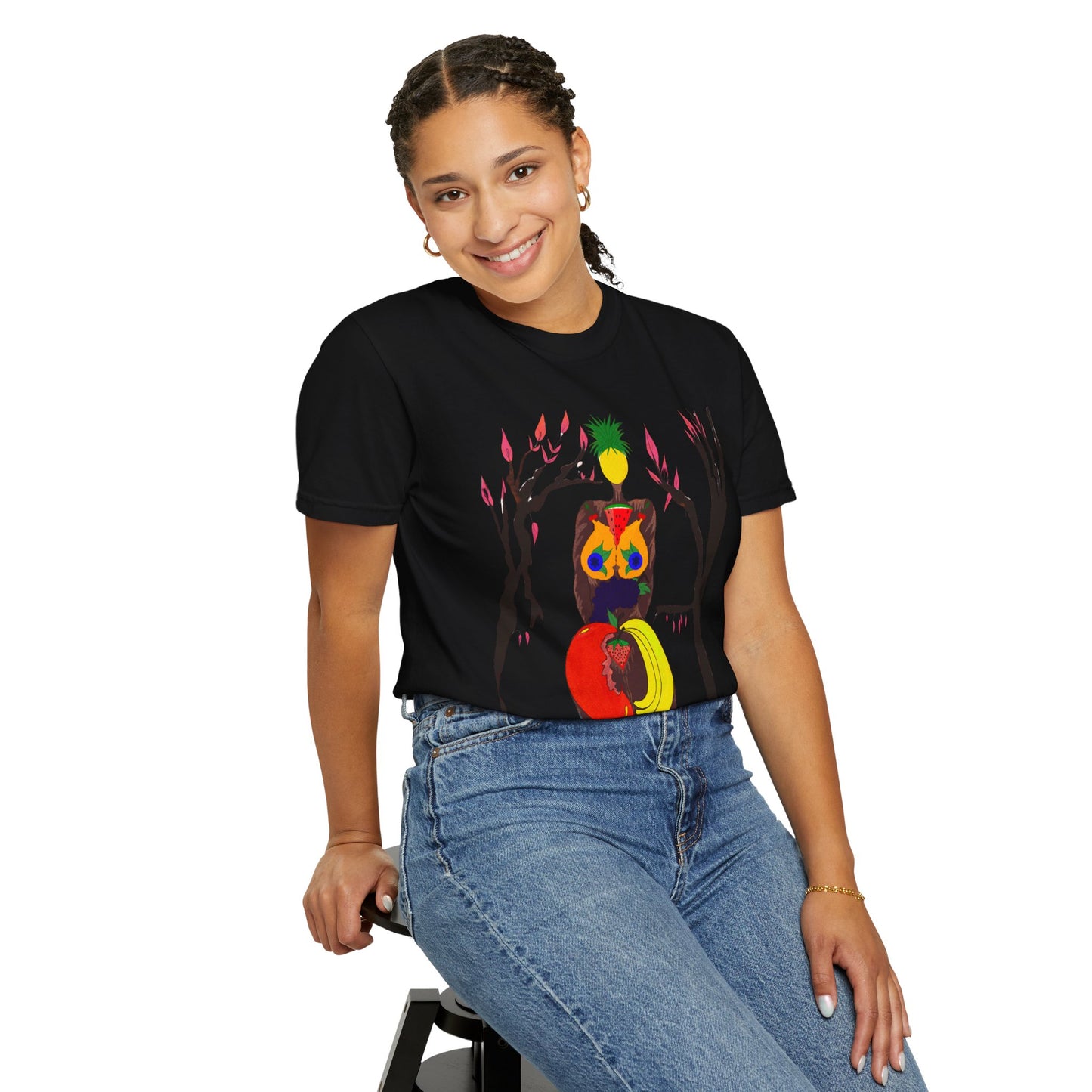 "Melanin Fruity Body" Unisex Garment-Dyed T-shirt