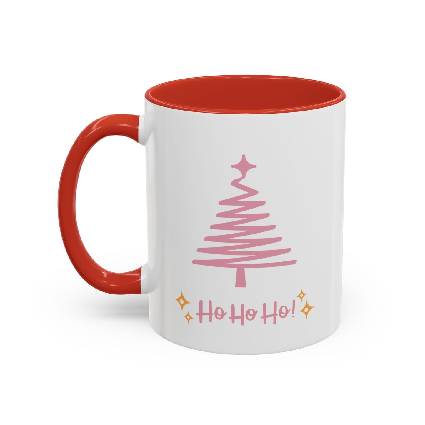 “Pink Christmas tree” Accent Coffee Mug (11, 15oz)