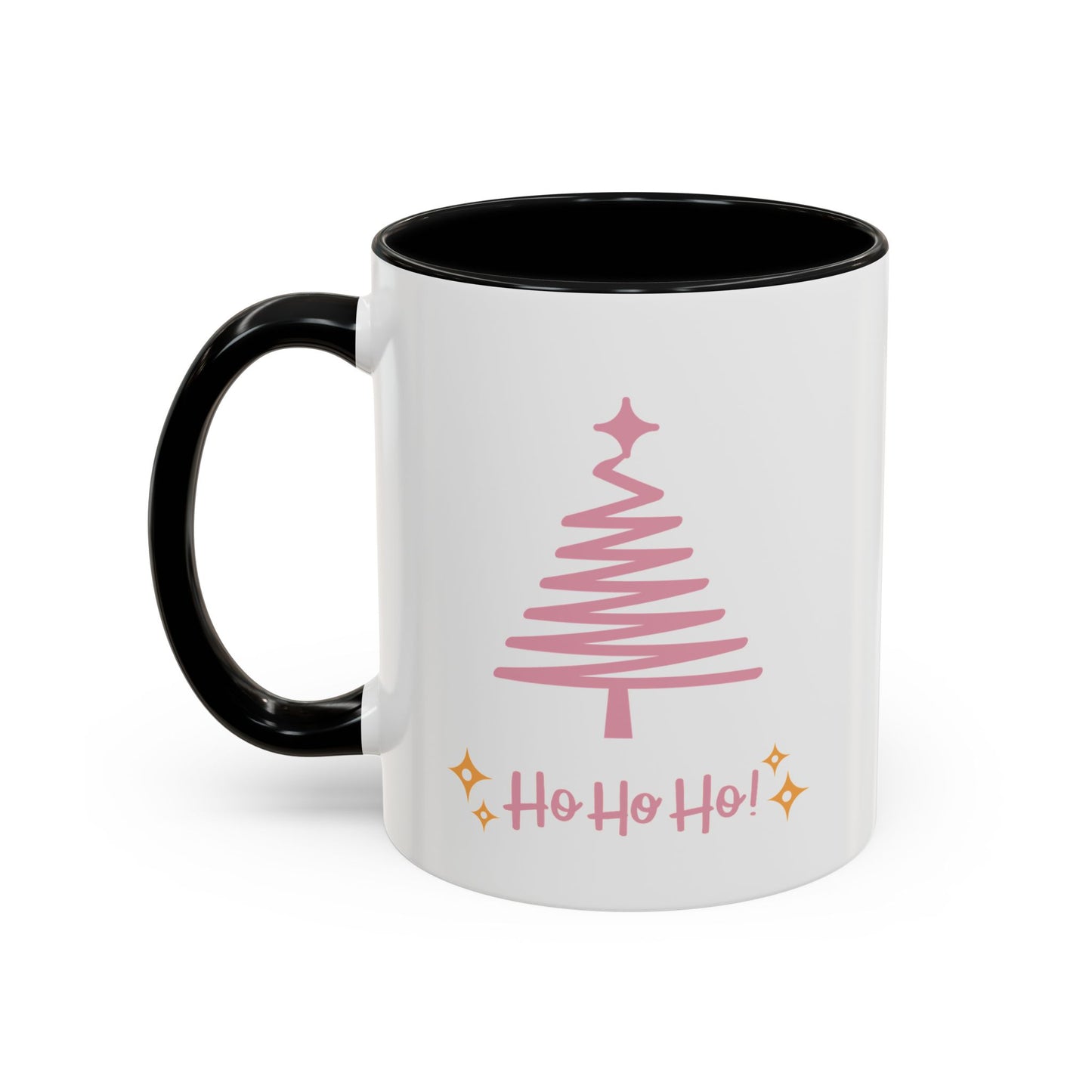 “Pink Christmas tree” Accent Coffee Mug (11, 15oz)