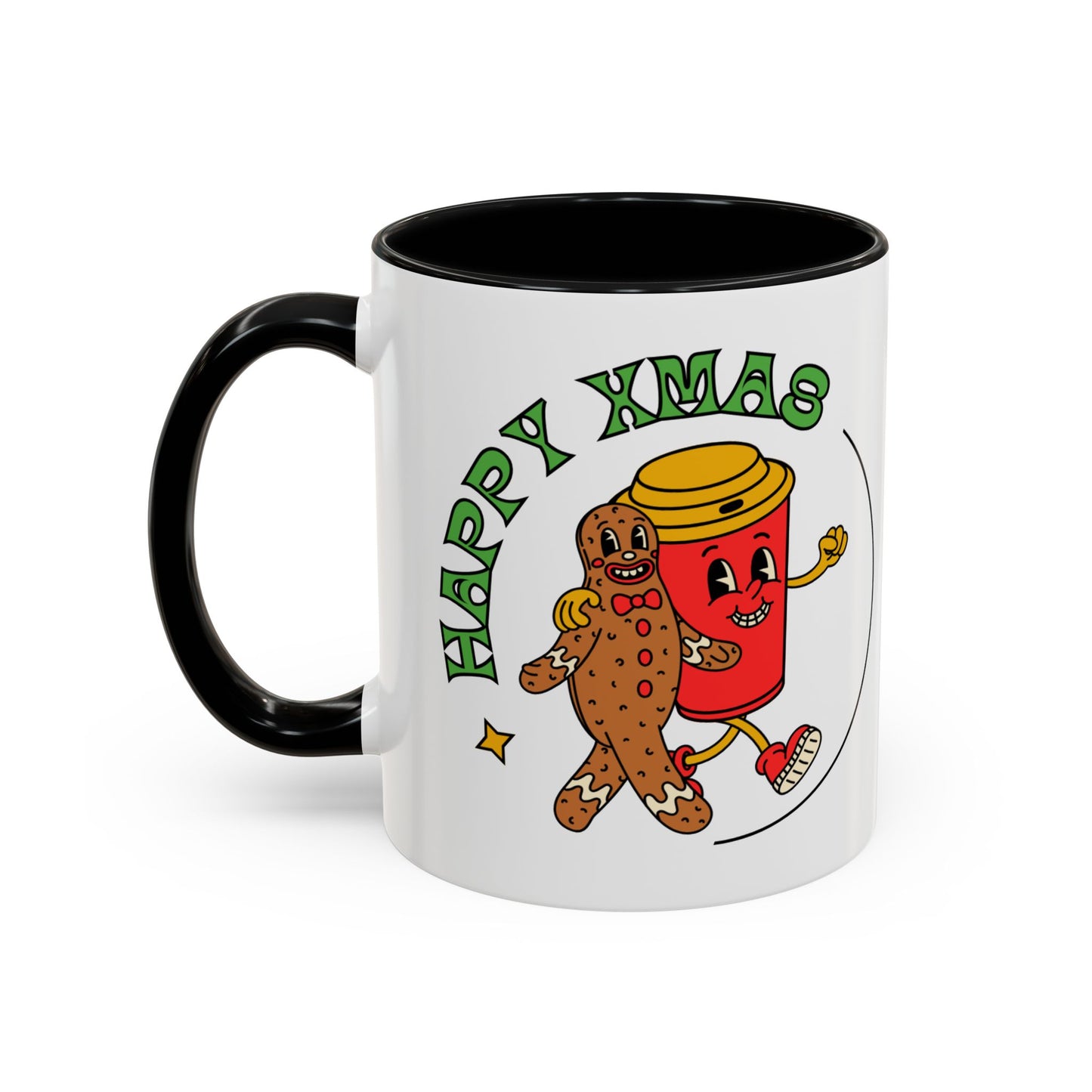 “Happy Xmas”Accent Coffee Mug (11, 15oz)