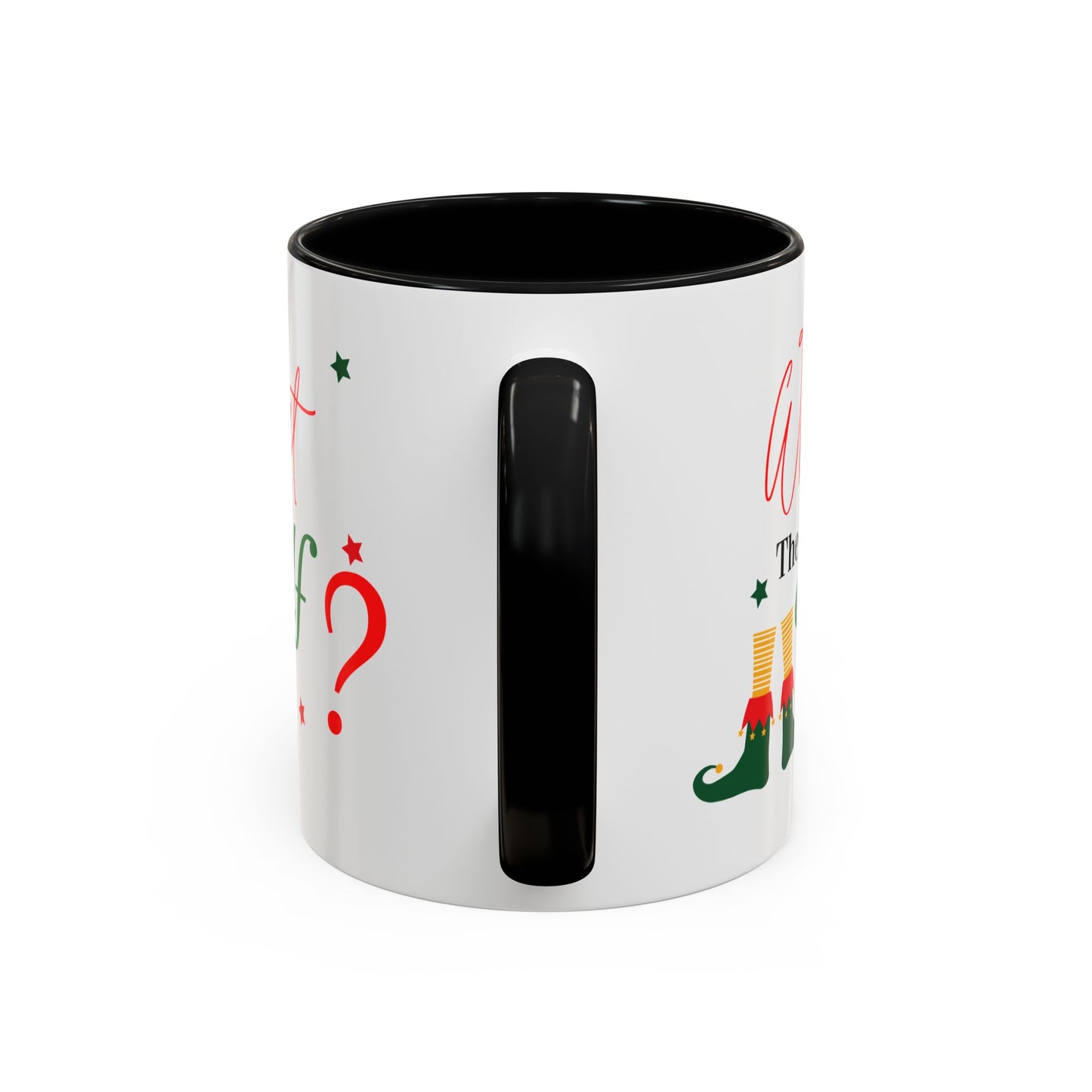 “What the elf”Accent Coffee Mug (11, 15oz)