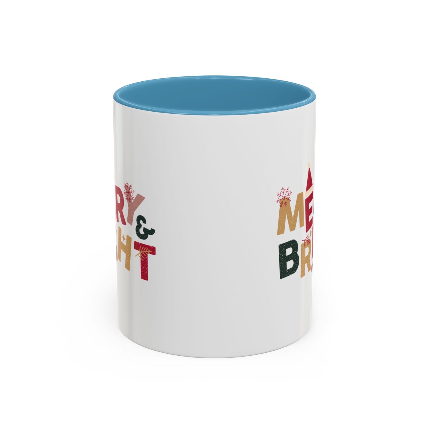 “Merry bright” Accent Coffee Mug (11, 15oz)