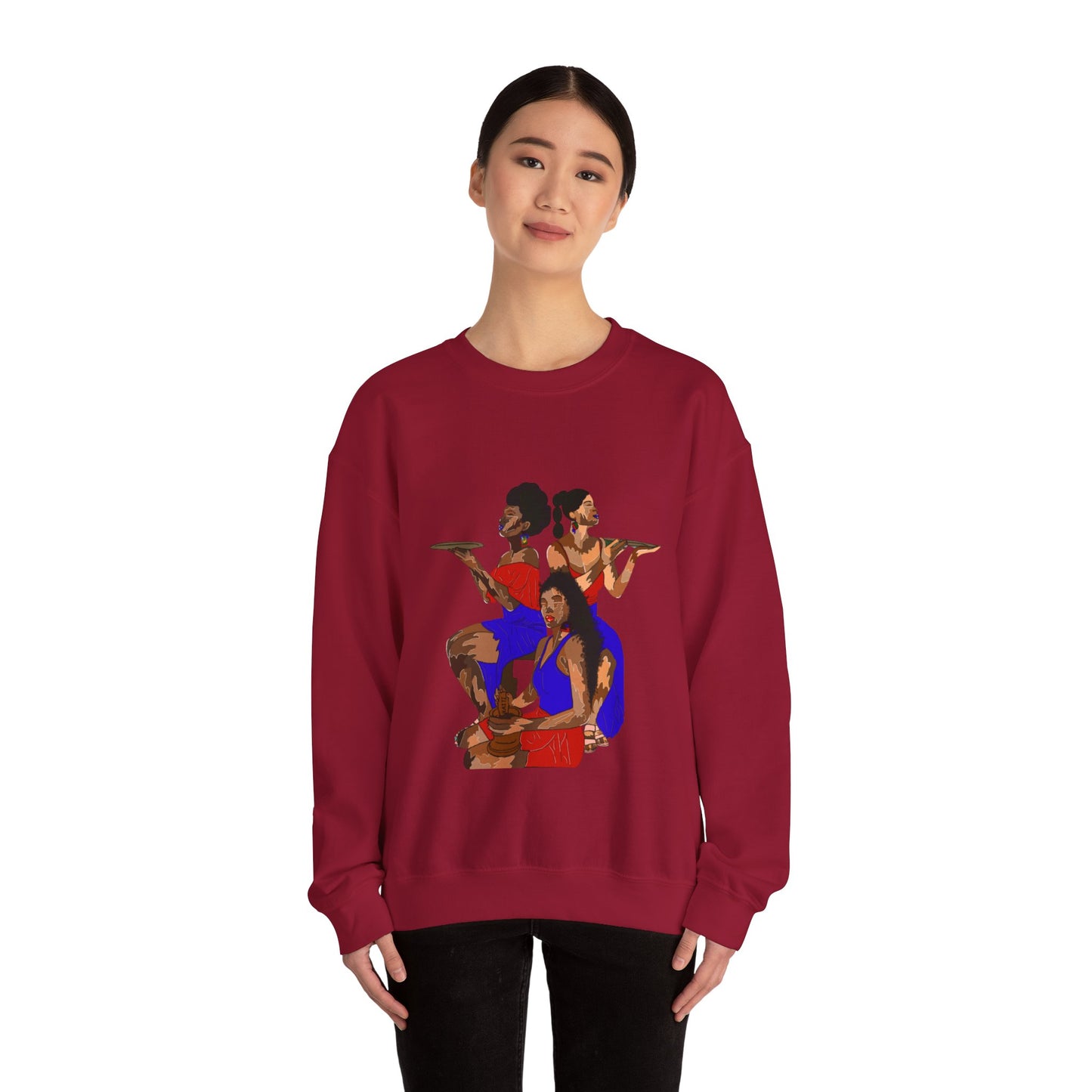 "Haitian women" Unisex Heavy Blend™ Crewneck Sweatshirt