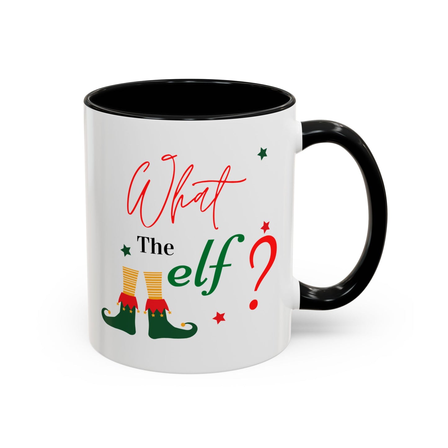 “What the elf”Accent Coffee Mug (11, 15oz)