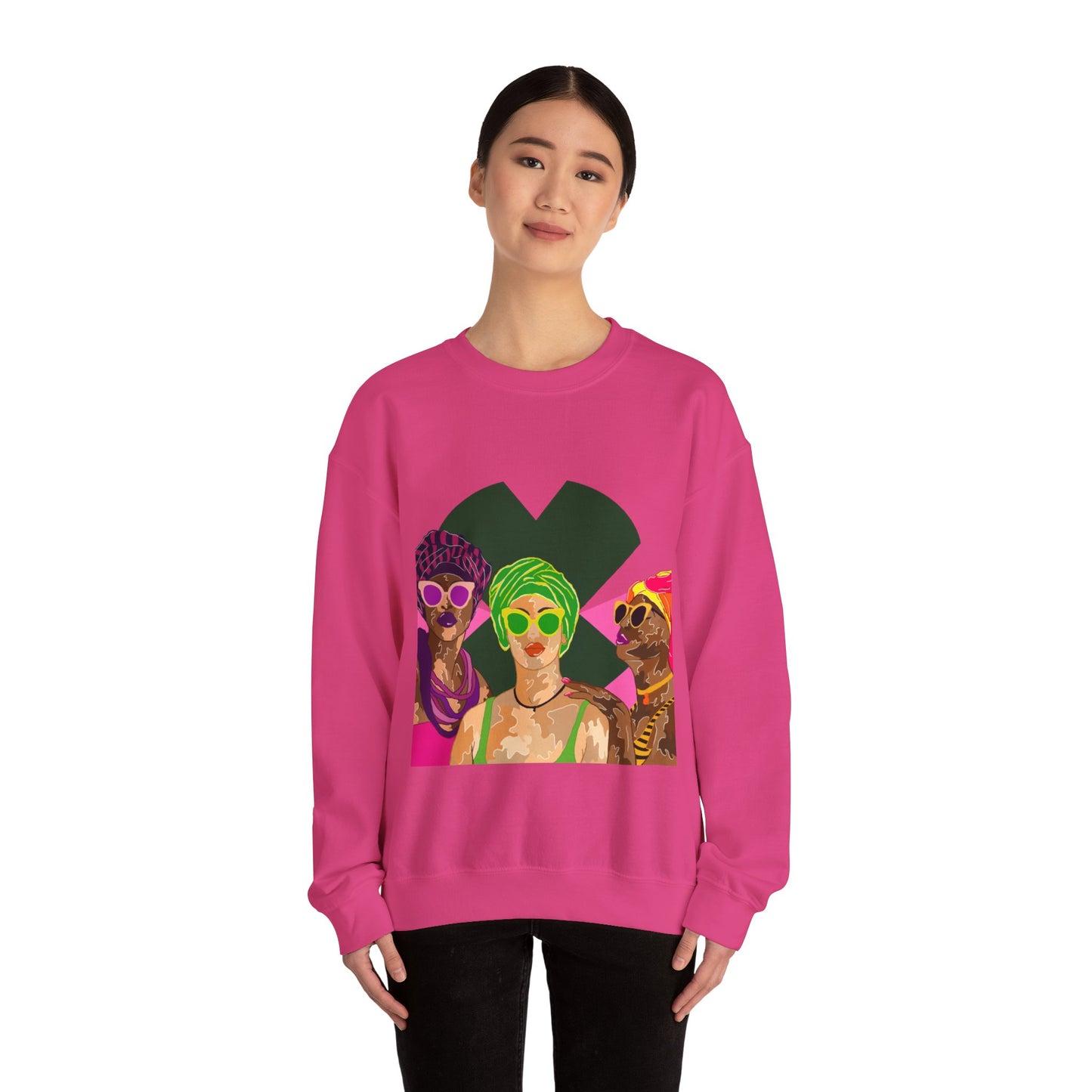 “Black Caribbean women”Unisex Heavy Blend™ Crewneck Sweatshirt