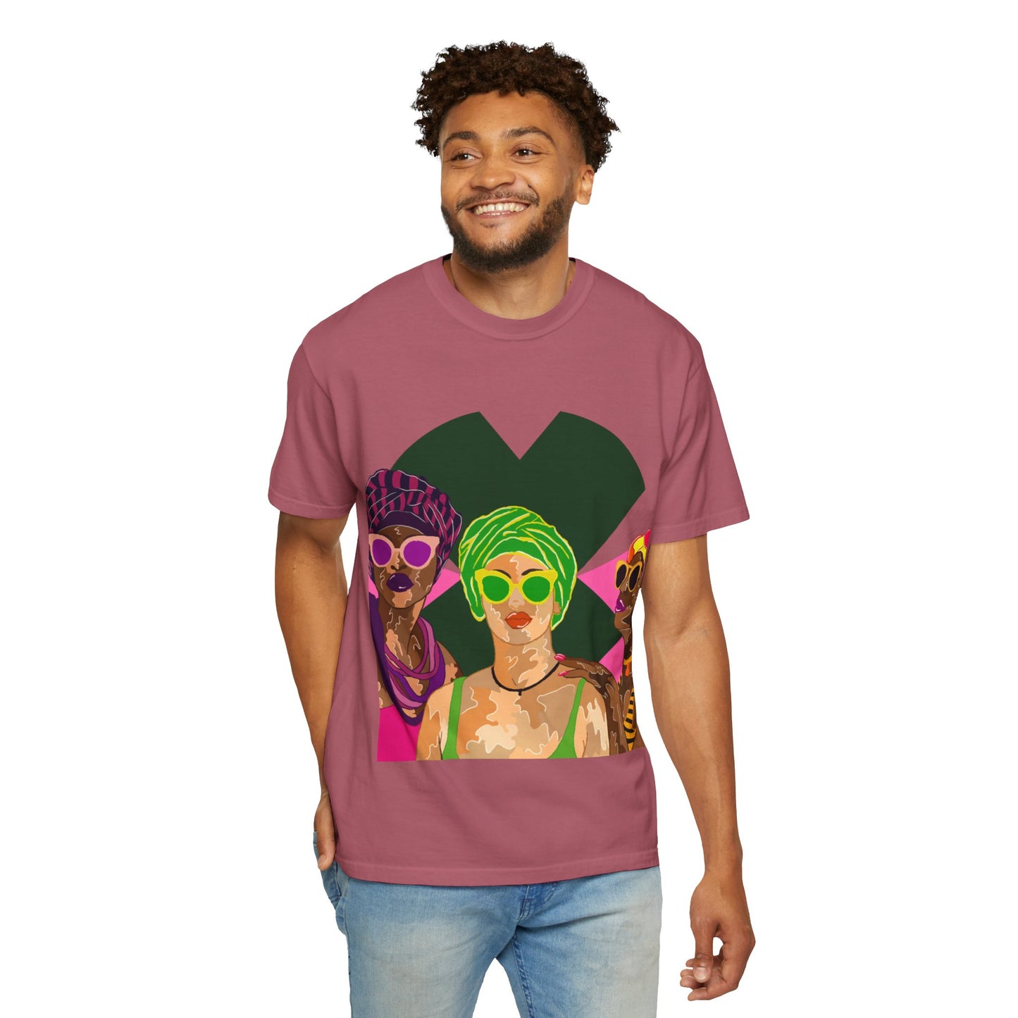 “Melaninpoppin” Unisex Garment-Dyed T-shirt