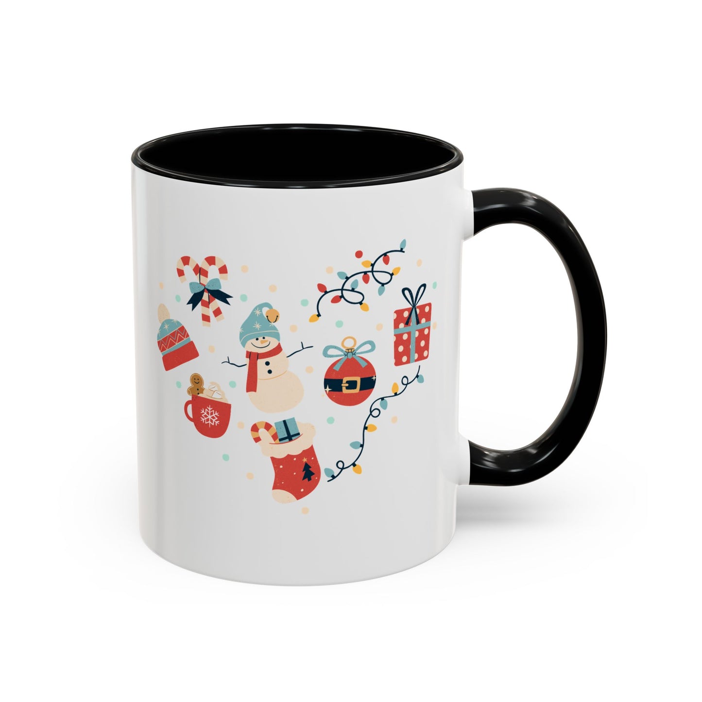 “Santa Claus,Jingle Bells, gift motifs “Accent Coffee Mug (11, 15oz)