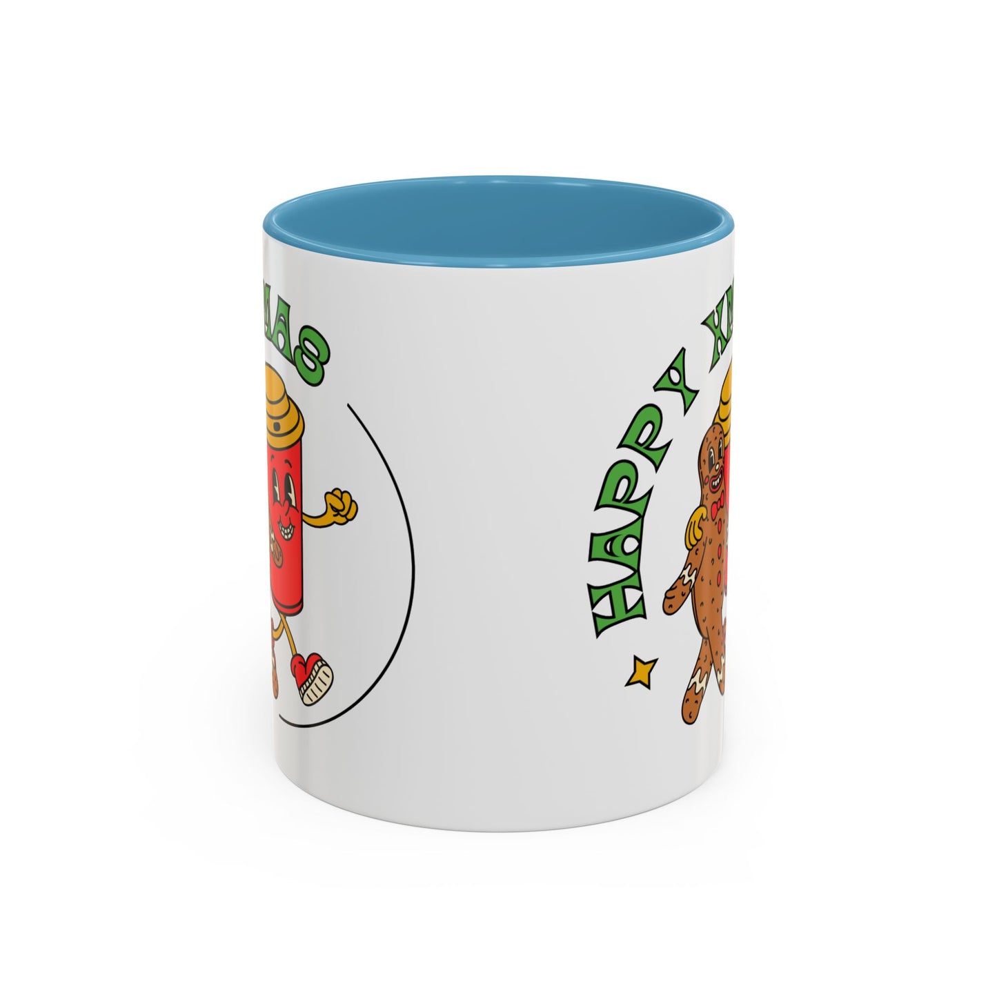 “Happy Xmas”Accent Coffee Mug (11, 15oz)