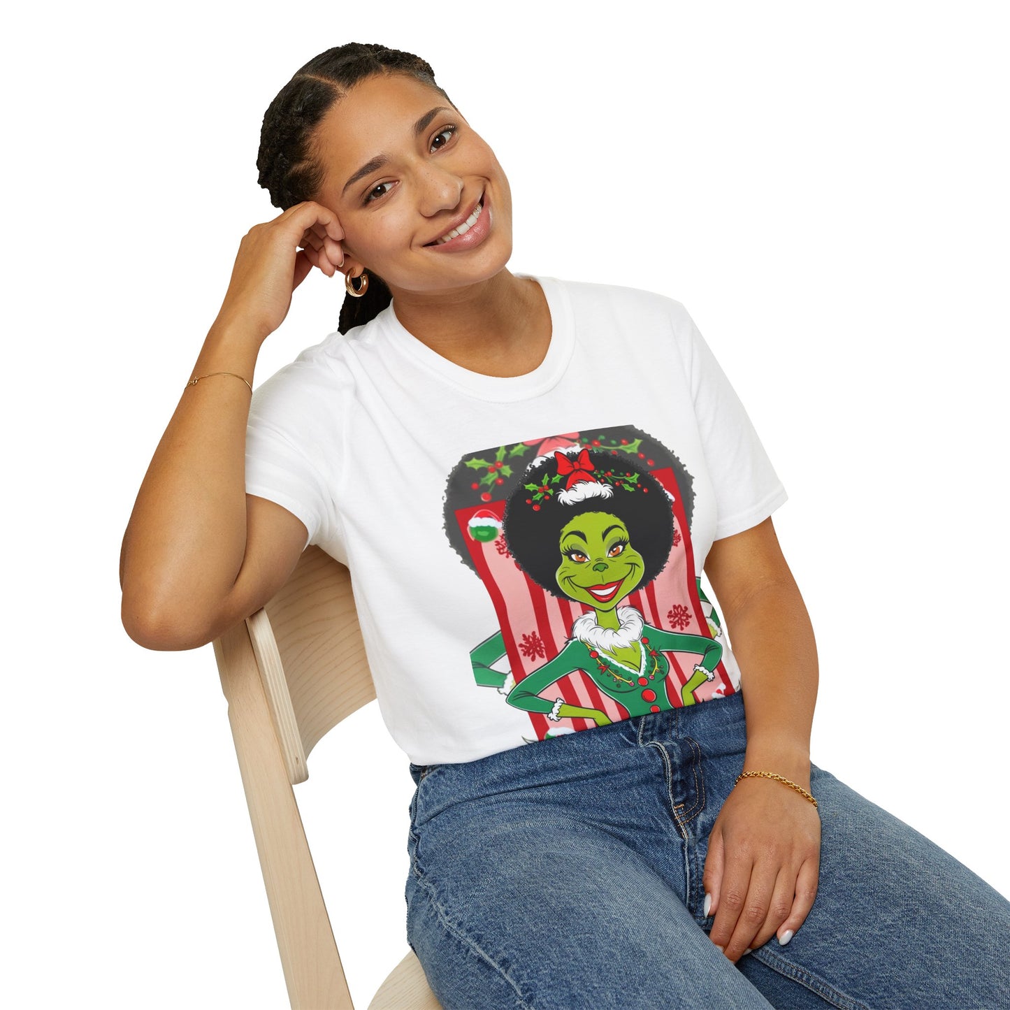 "Chocolate Grinch" Unisex Softstyle T-Shirt