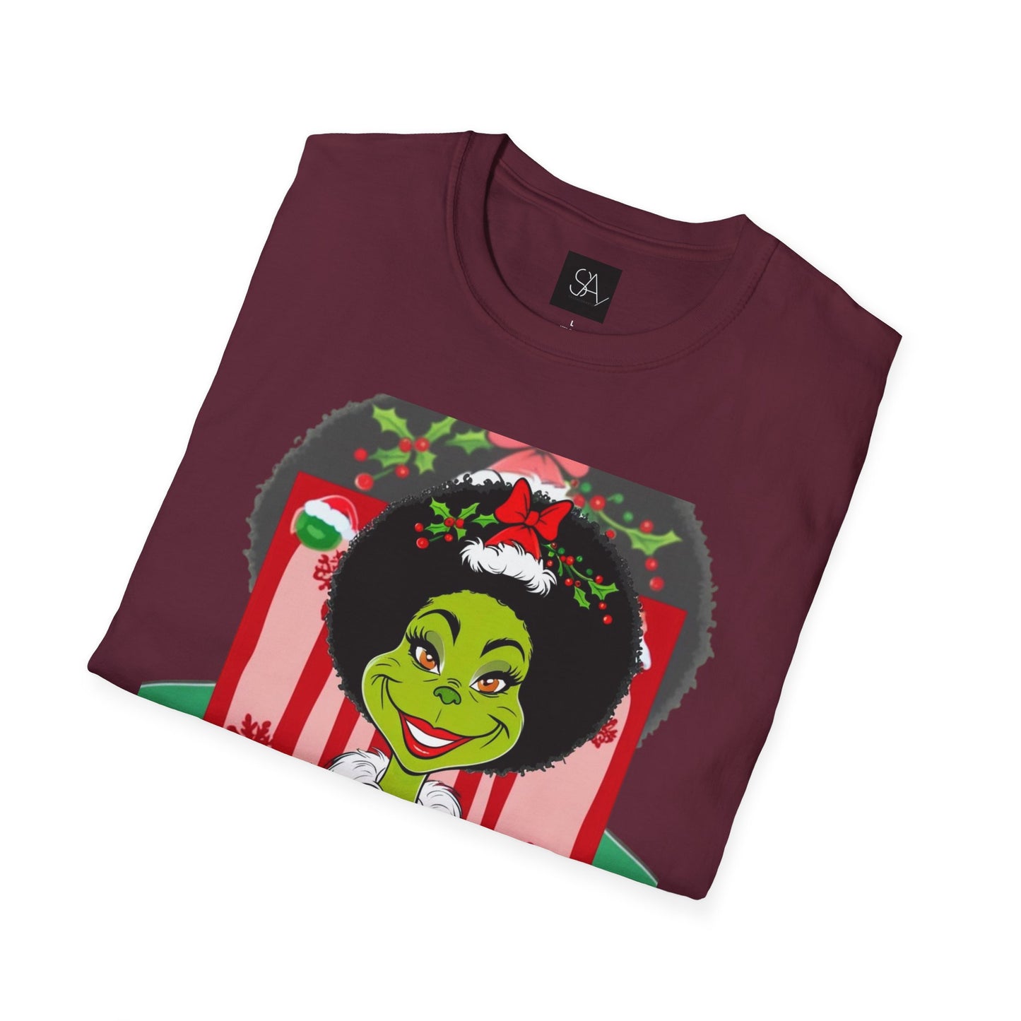 "Chocolate Grinch" Unisex Softstyle T-Shirt