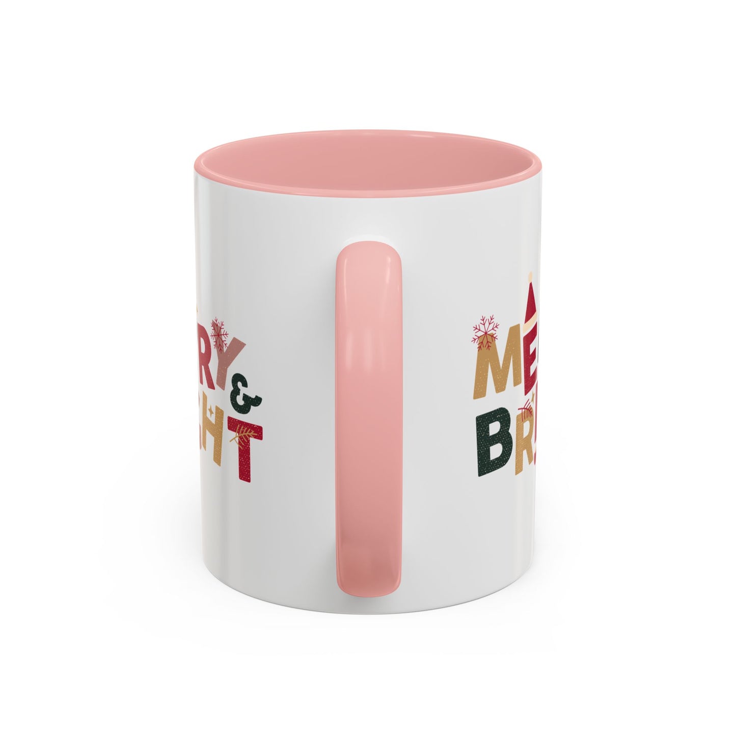 “Merry bright” Accent Coffee Mug (11, 15oz)