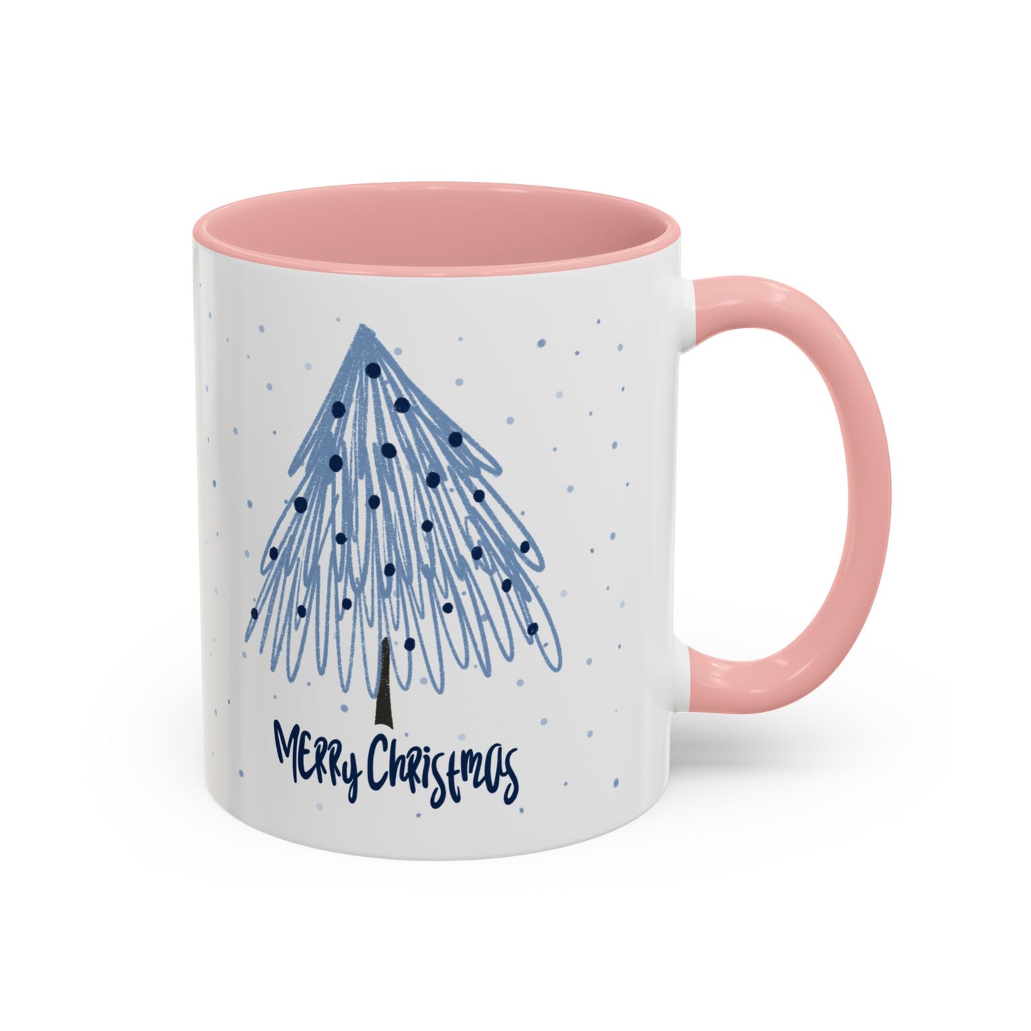 “Blue Christmas Tree” Accent Coffee Mug (11, 15oz)