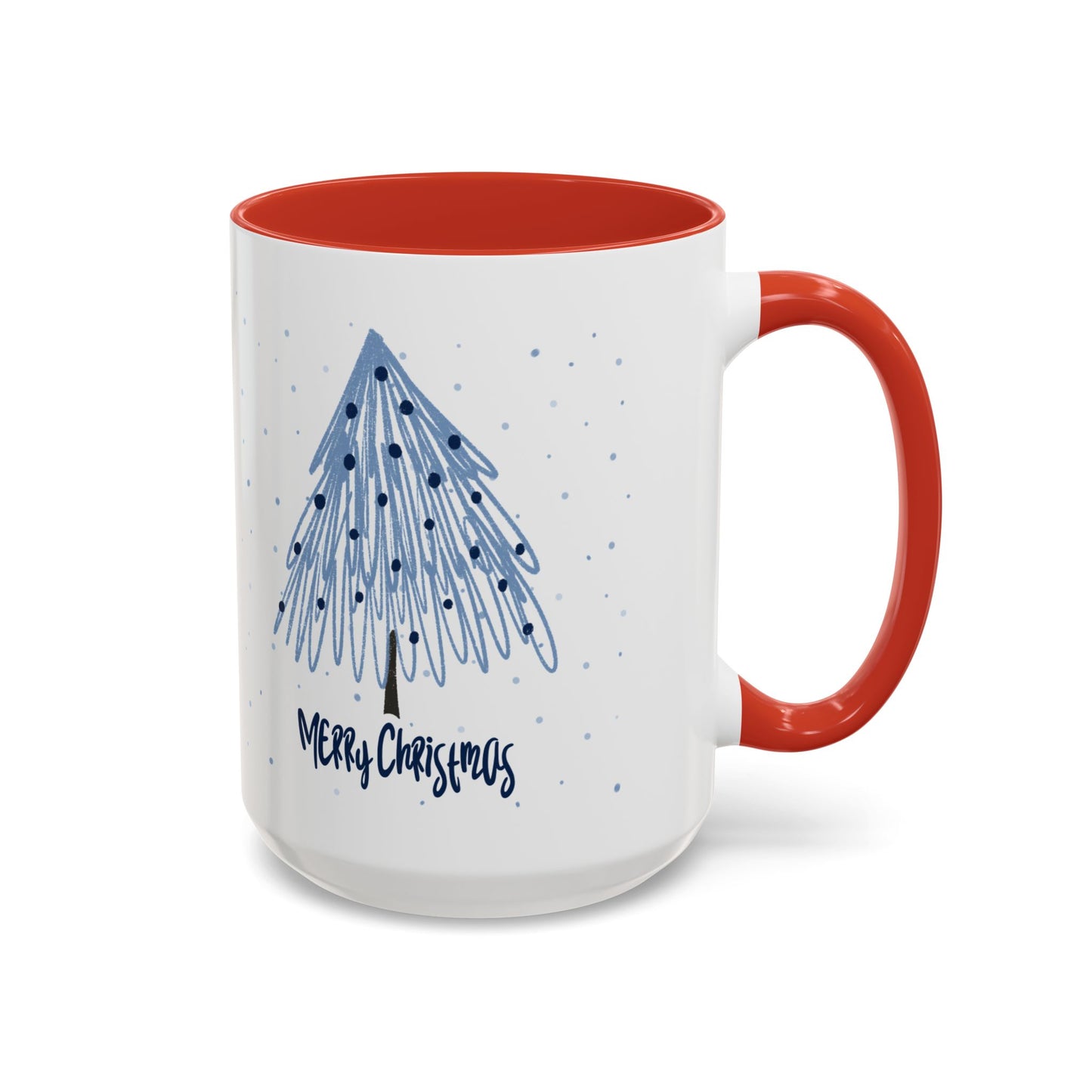 “Blue Christmas Tree” Accent Coffee Mug (11, 15oz)