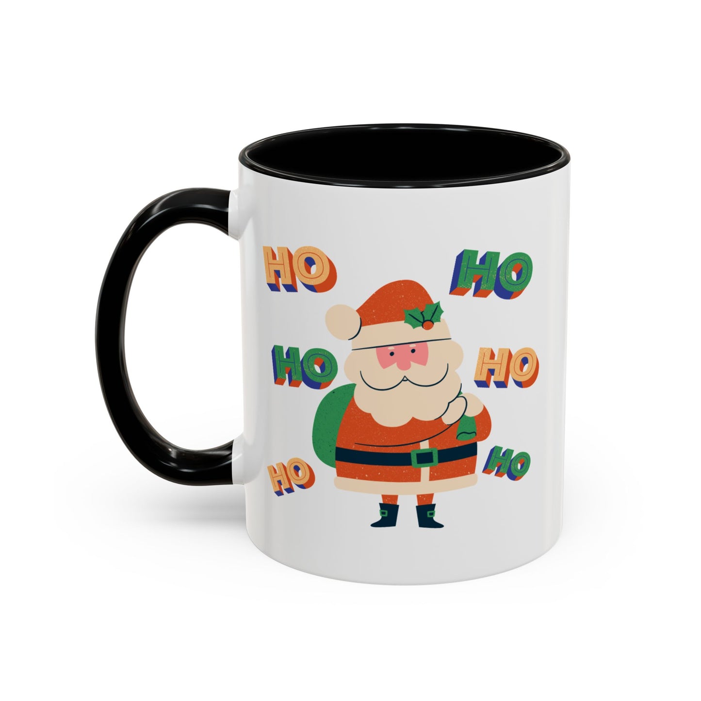 “HO HO HO HO, Santa Claus”Accent Coffee Mug (11, 15oz)