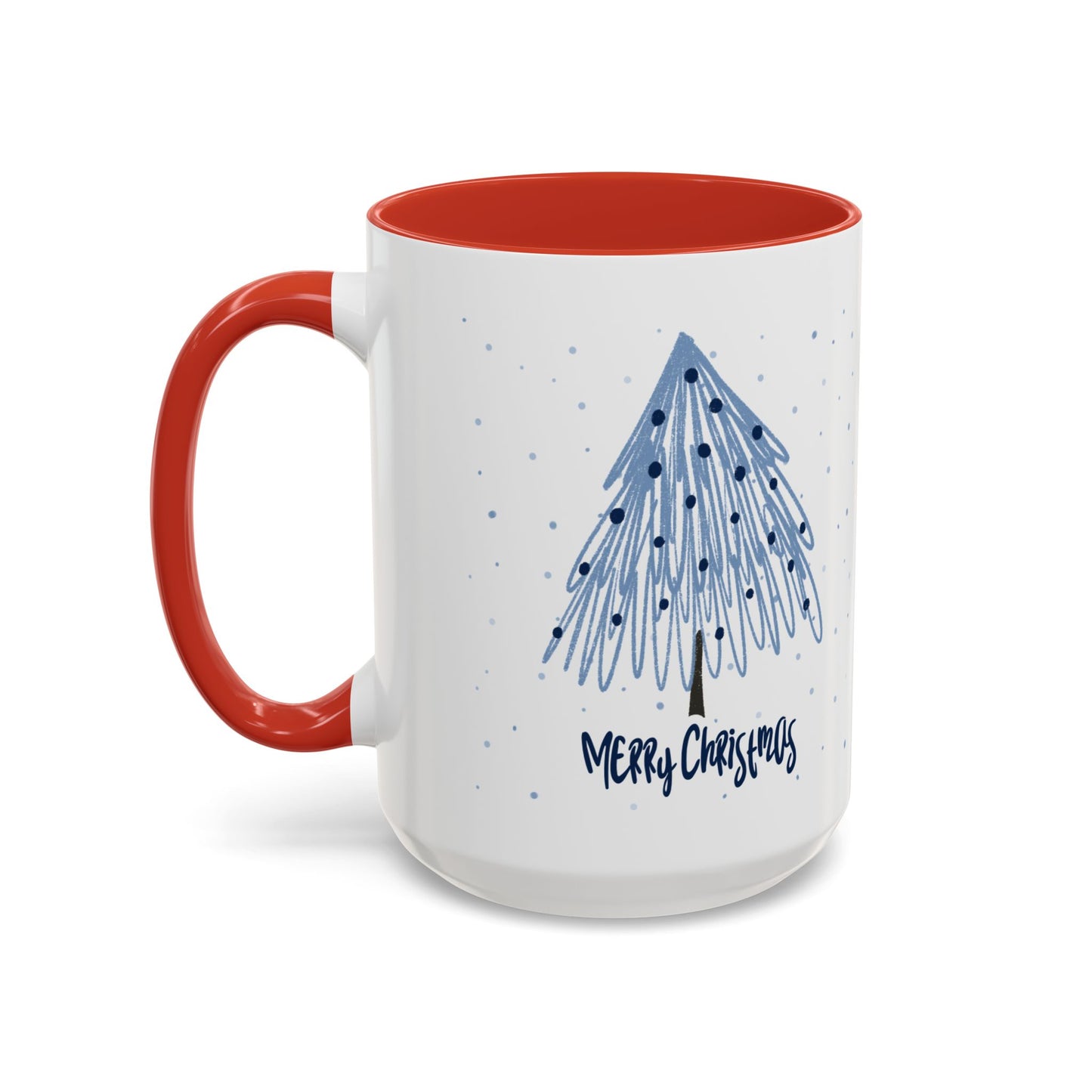 “Blue Christmas Tree” Accent Coffee Mug (11, 15oz)