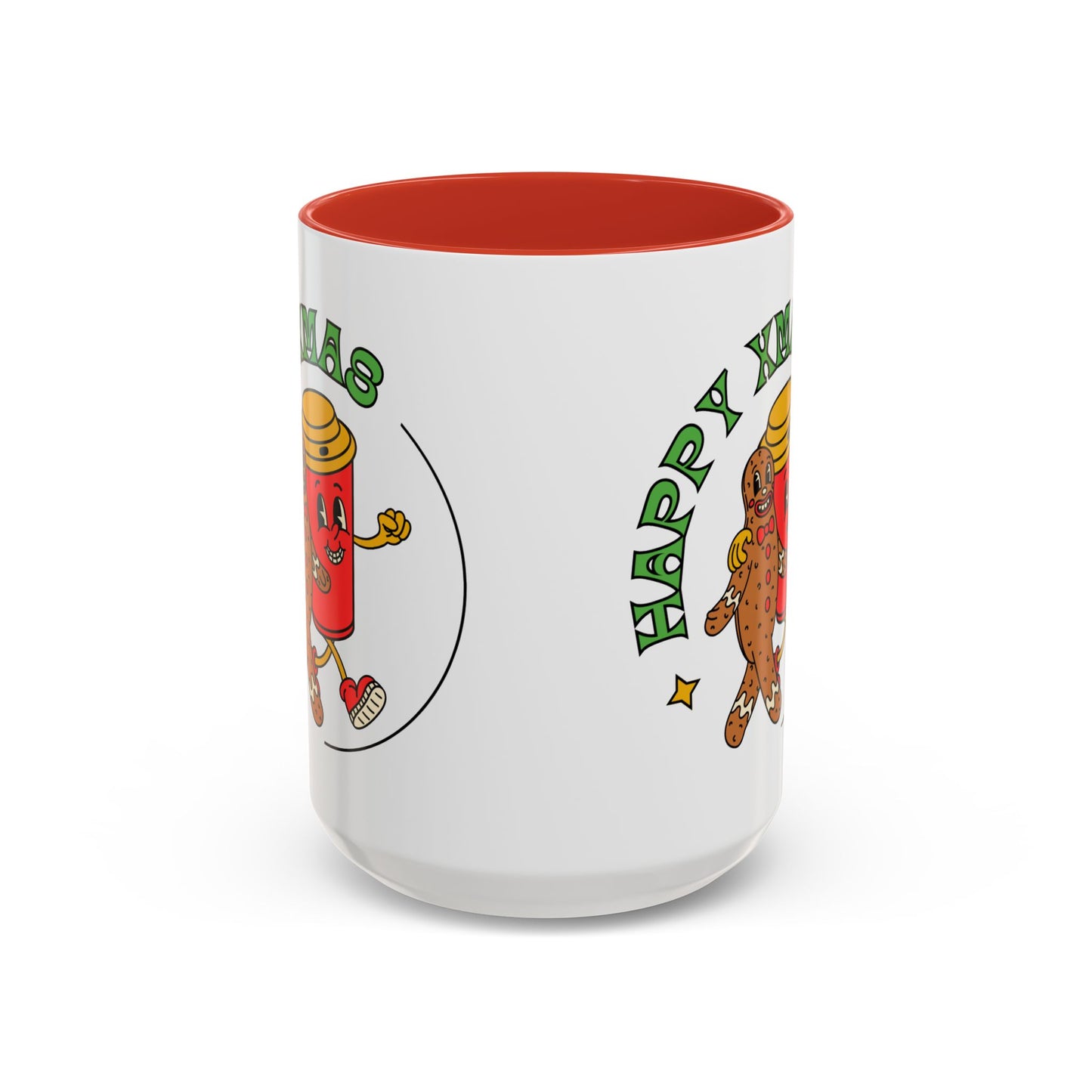 “Happy Xmas”Accent Coffee Mug (11, 15oz)