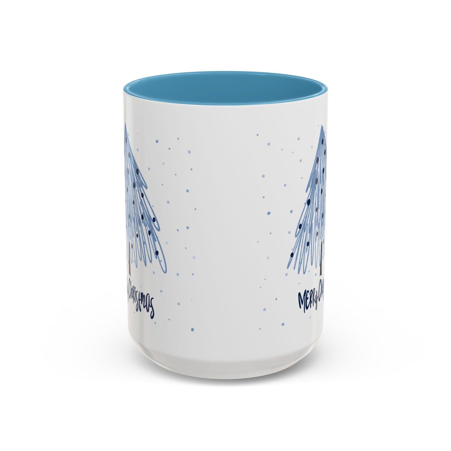 “Blue Christmas Tree” Accent Coffee Mug (11, 15oz)