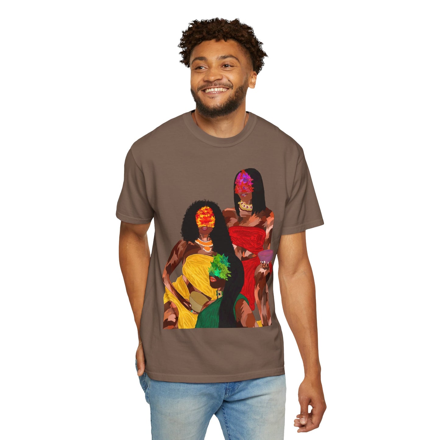 “Blossom melanin” Unisex Garment-Dyed T-shirt