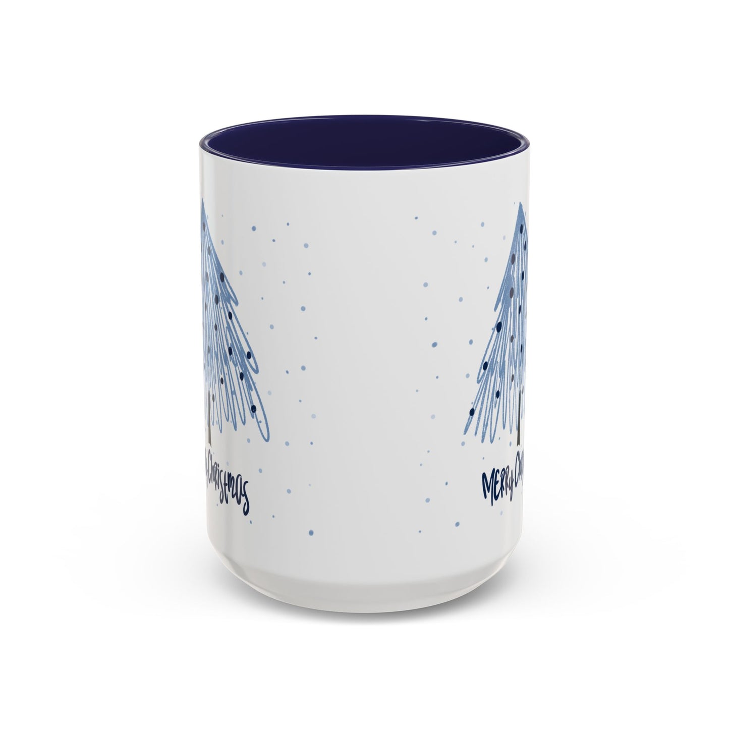 “Blue Christmas Tree” Accent Coffee Mug (11, 15oz)