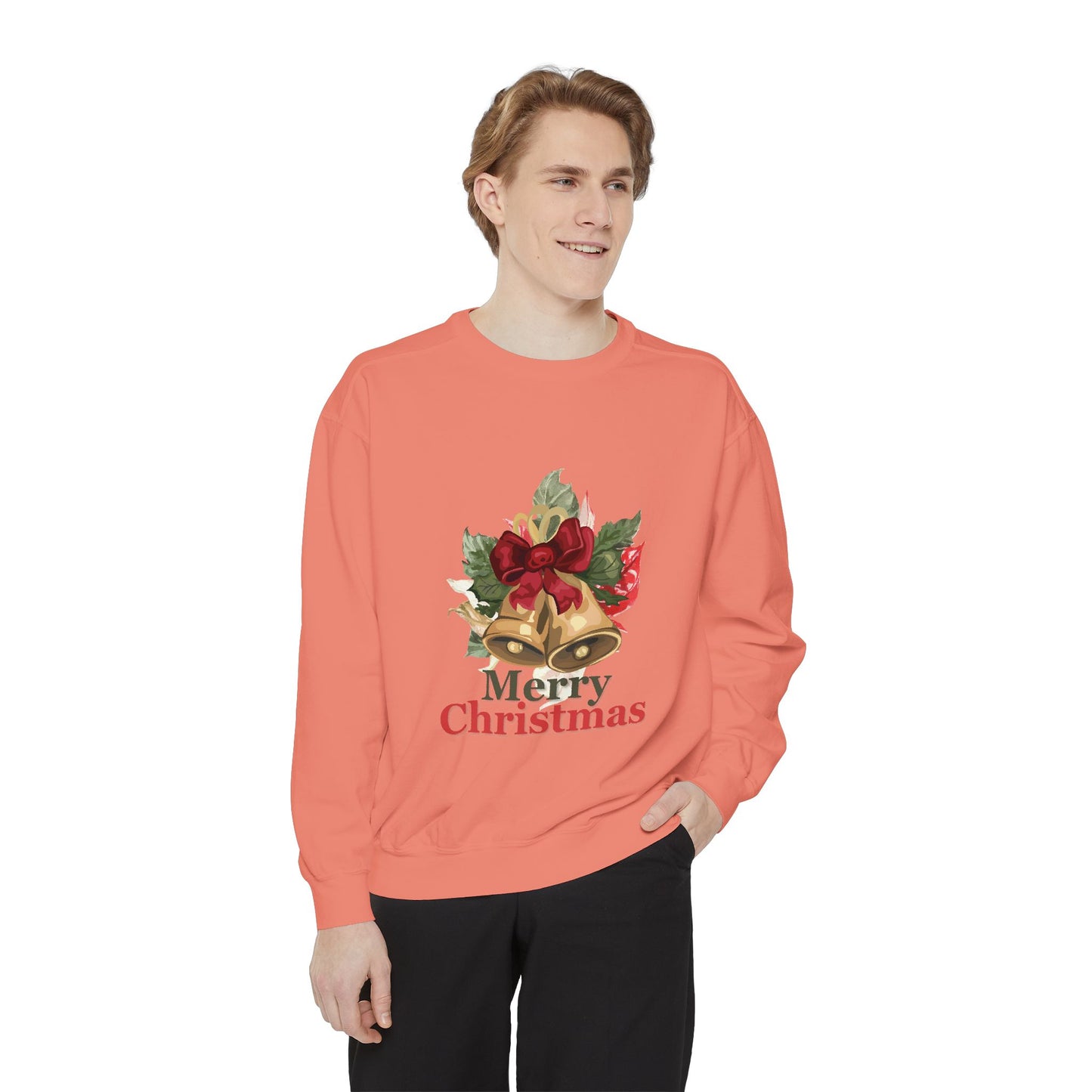 “Christmas Jingle Bells”Unisex Garment-Dyed Sweatshirt