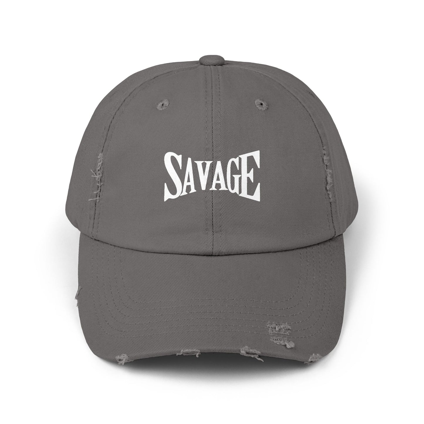 “Savage”Unisex Distressed Cap