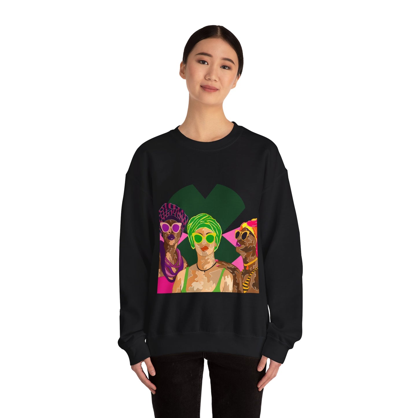 “Black Caribbean women”Unisex Heavy Blend™ Crewneck Sweatshirt