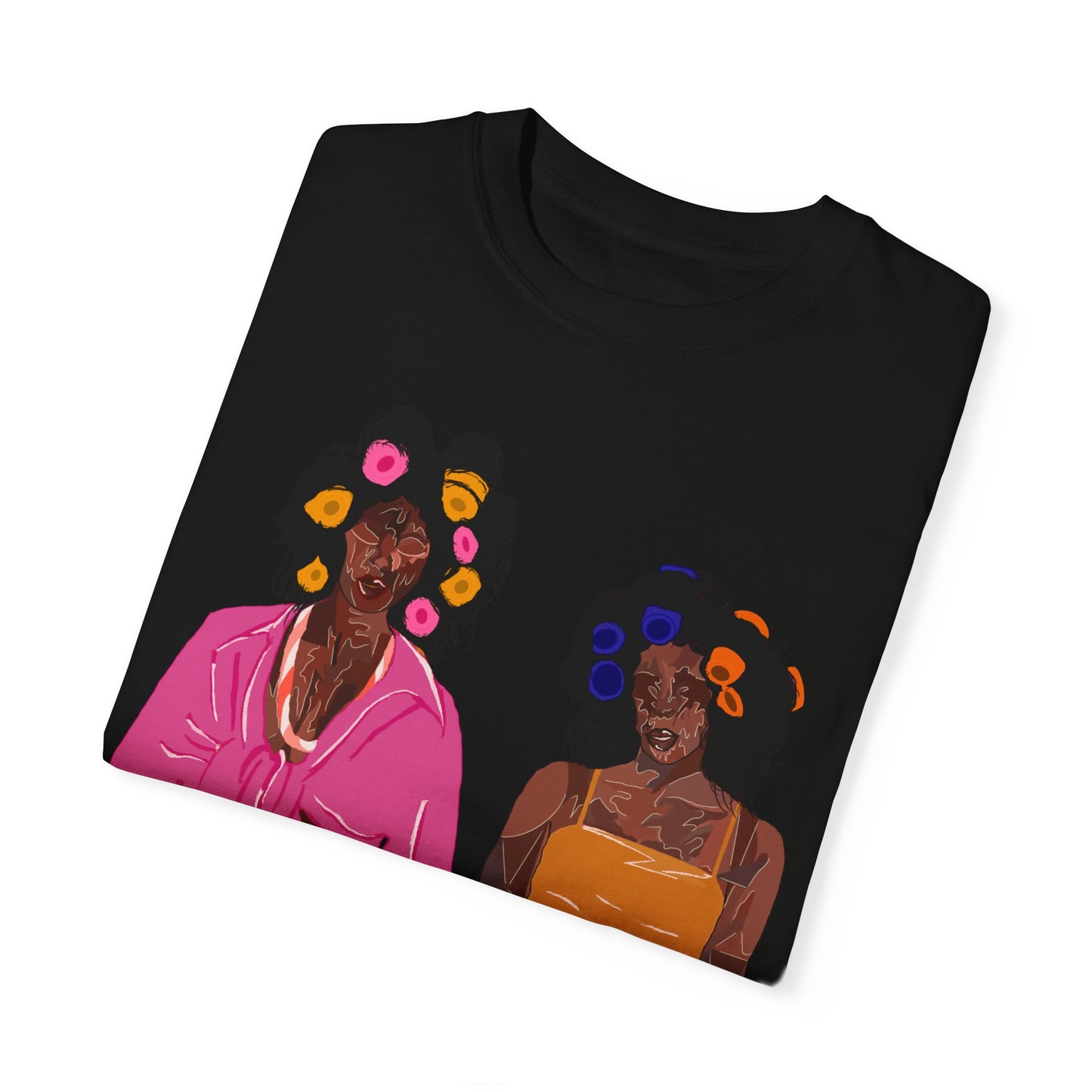 " BrownSkin queens, white typography" Unisex Garment-Dyed T-shirt