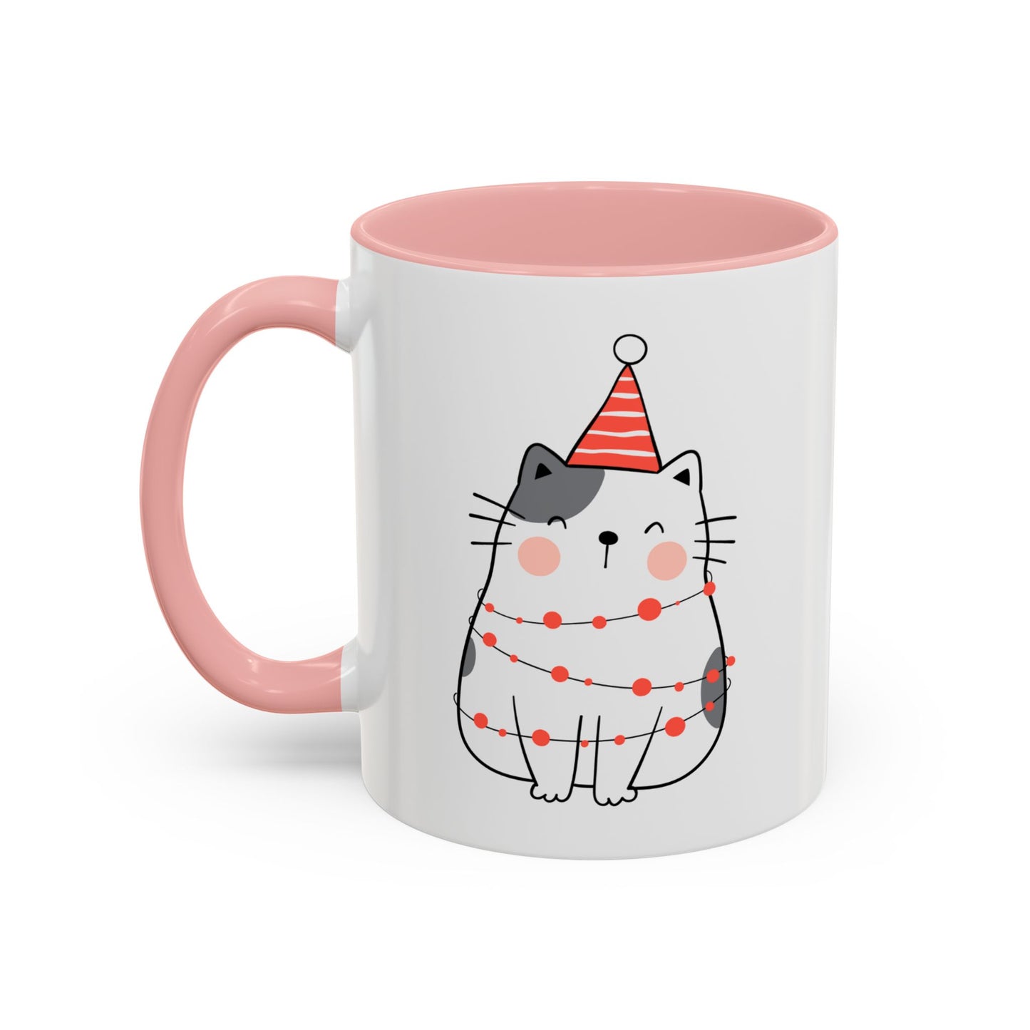 “Christmas Cat” Accent Coffee Mug (11, 15oz)