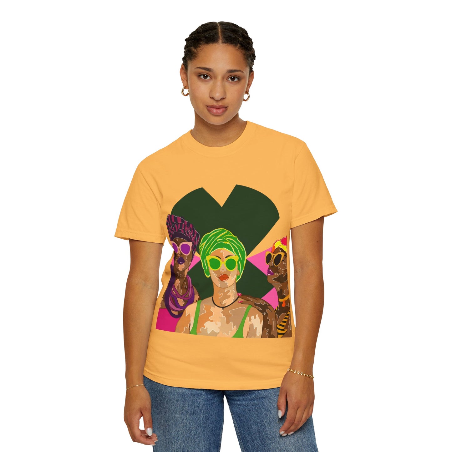 “Melaninpoppin” Unisex Garment-Dyed T-shirt