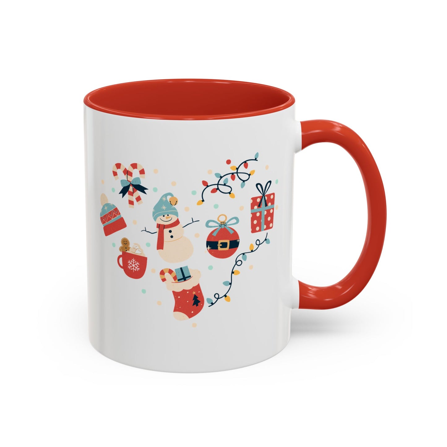 “Santa Claus,Jingle Bells, gift motifs “Accent Coffee Mug (11, 15oz)