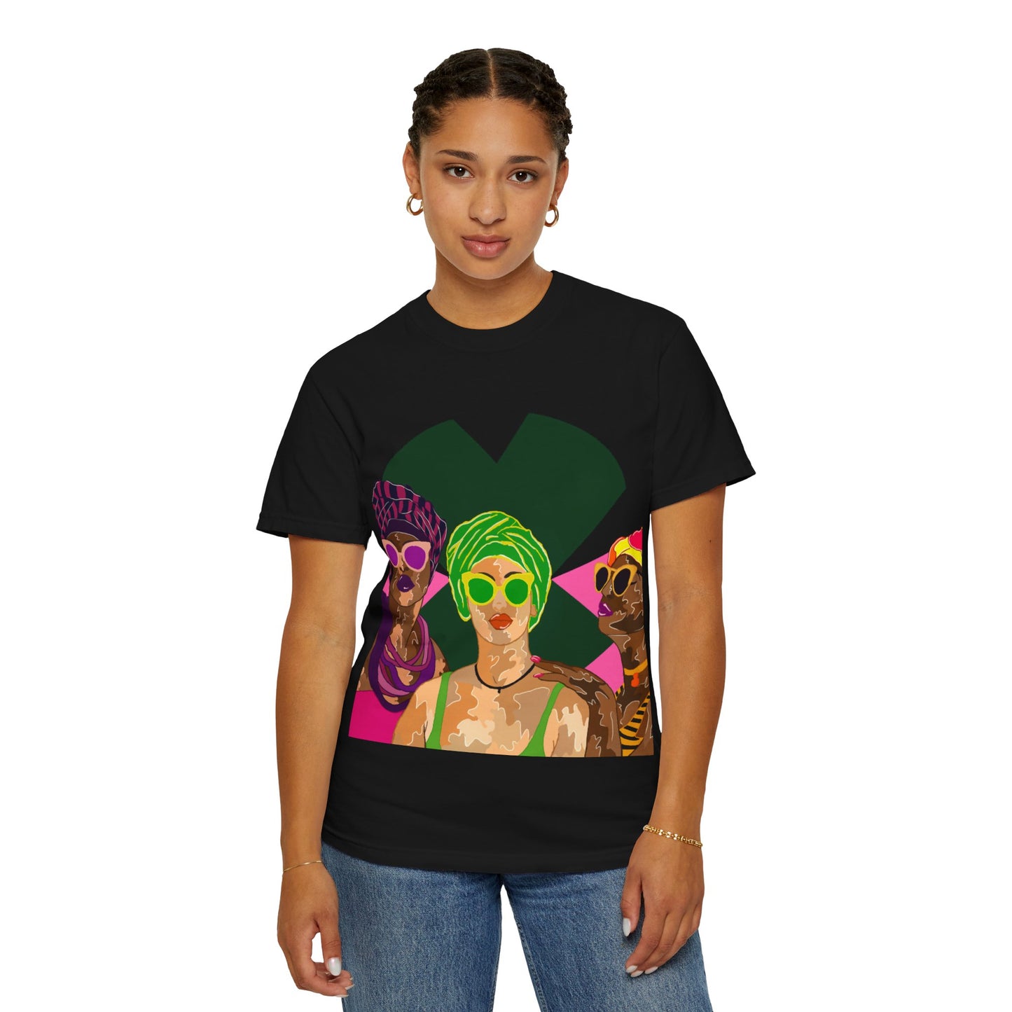 “Melaninpoppin” Unisex Garment-Dyed T-shirt