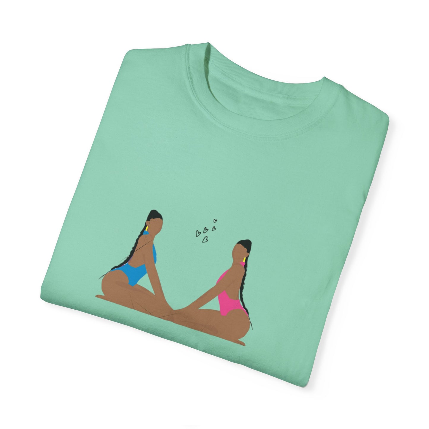 "Best Tea, besties" Unisex Garment-Dyed T-shirt