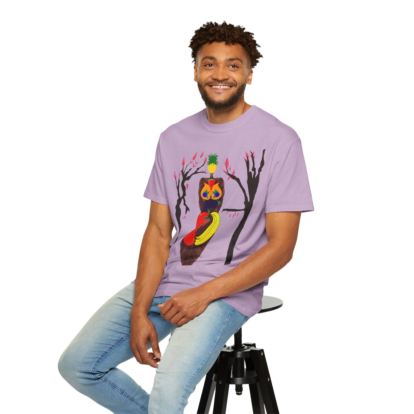 "Melanin Fruity Body" Unisex Garment-Dyed T-shirt