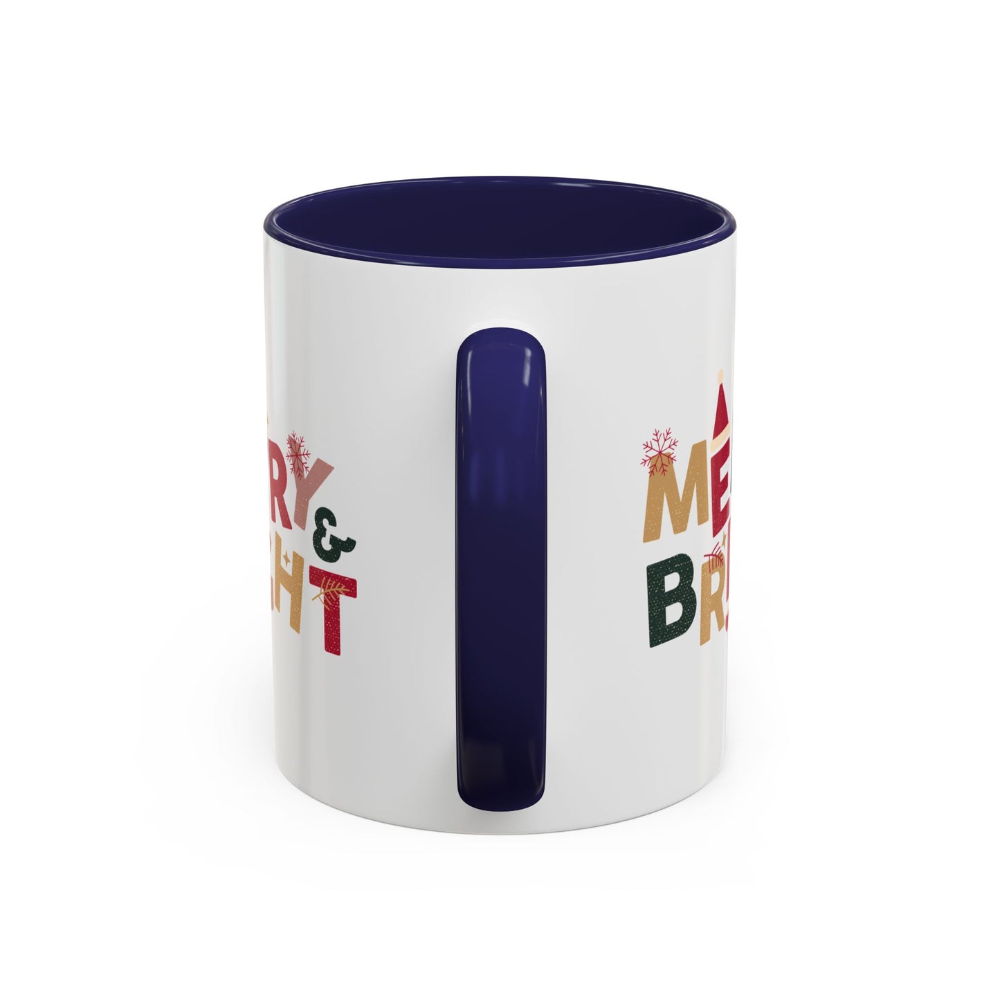 “Merry bright” Accent Coffee Mug (11, 15oz)