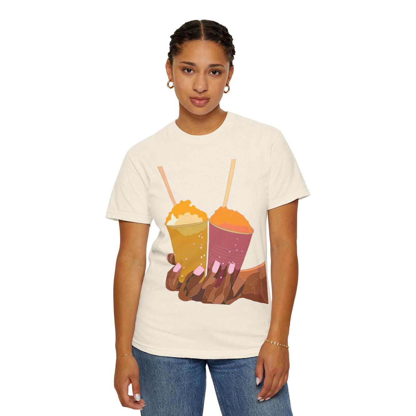 " Tropical Melanin" Unisex Garment-Dyed T-shirt