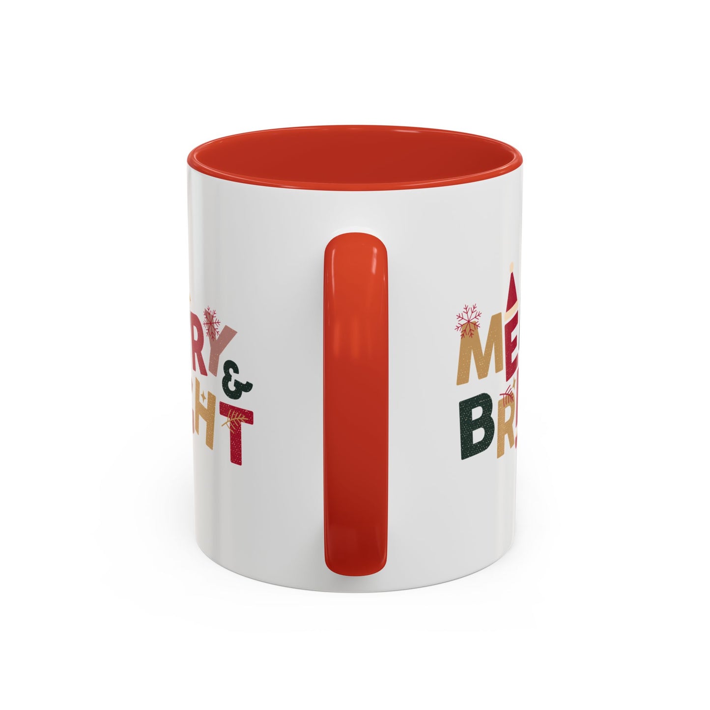 “Merry bright” Accent Coffee Mug (11, 15oz)