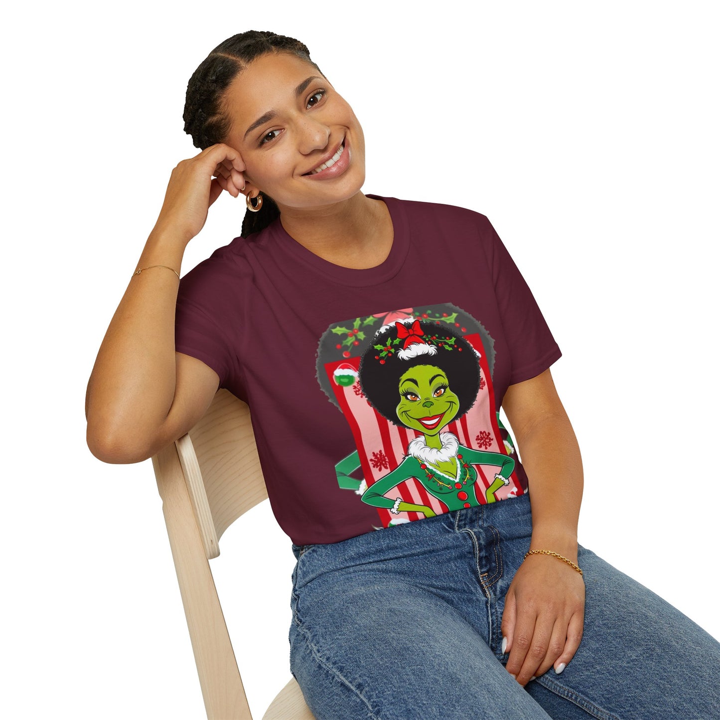 "Chocolate Grinch" Unisex Softstyle T-Shirt