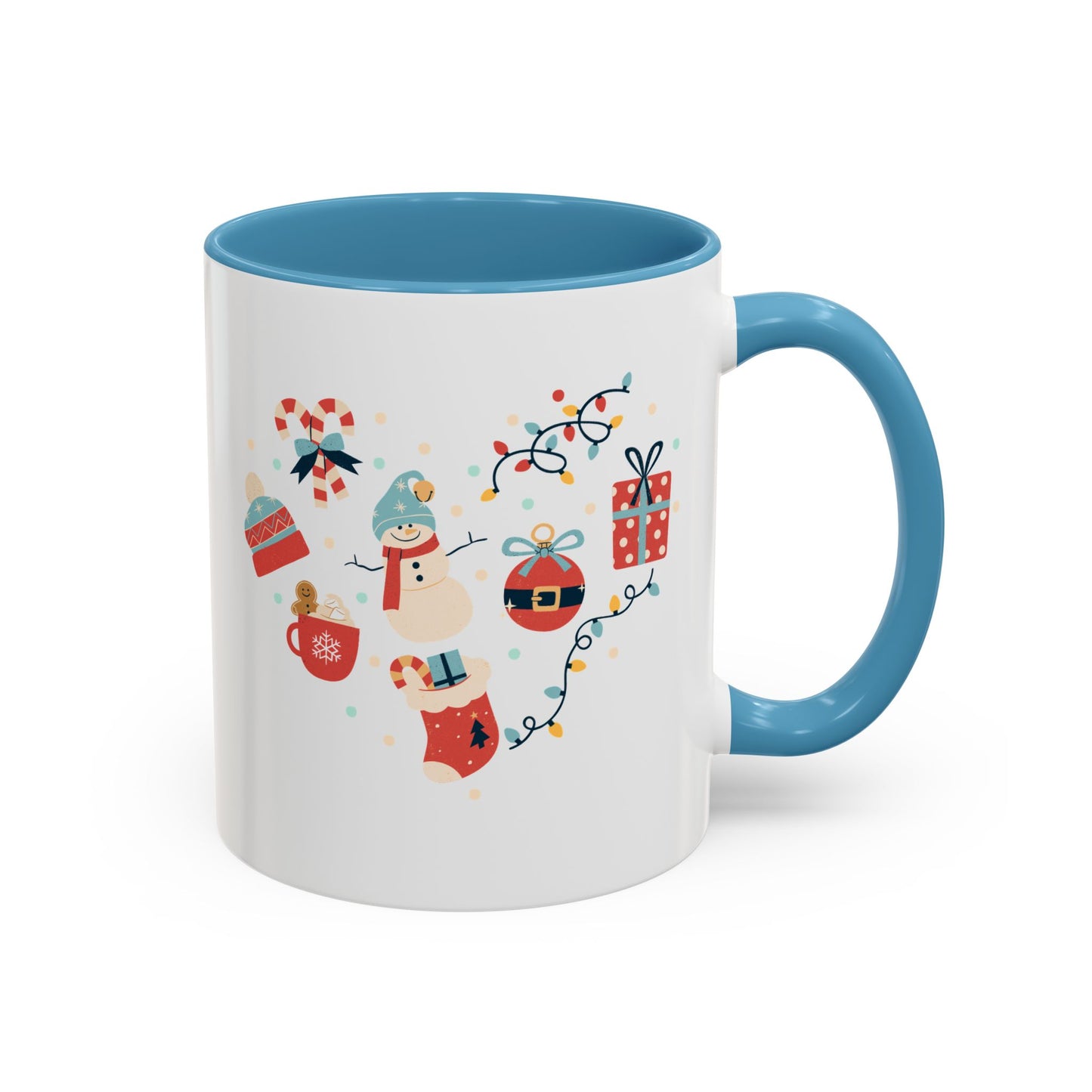 “Santa Claus,Jingle Bells, gift motifs “Accent Coffee Mug (11, 15oz)