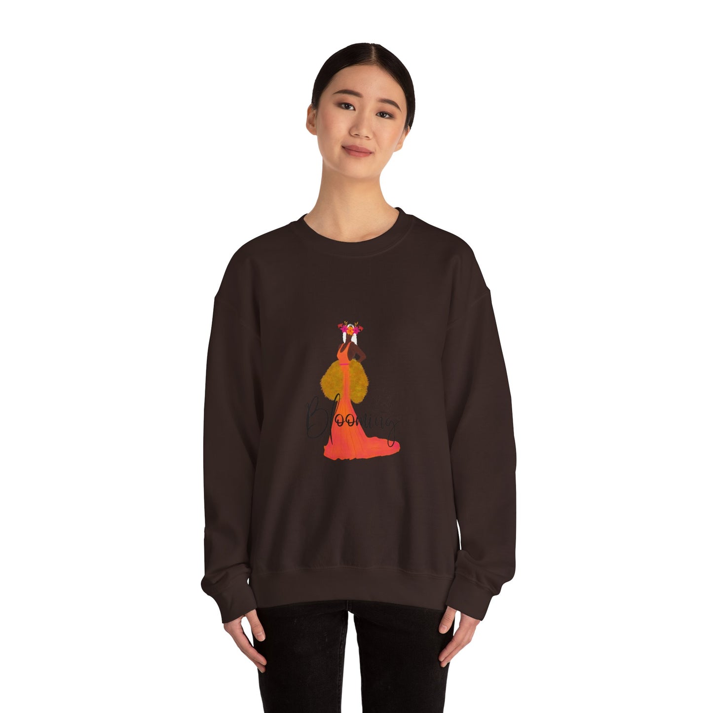 "Blooming woman" Unisex Heavy Blend™ Crewneck Sweatshirt