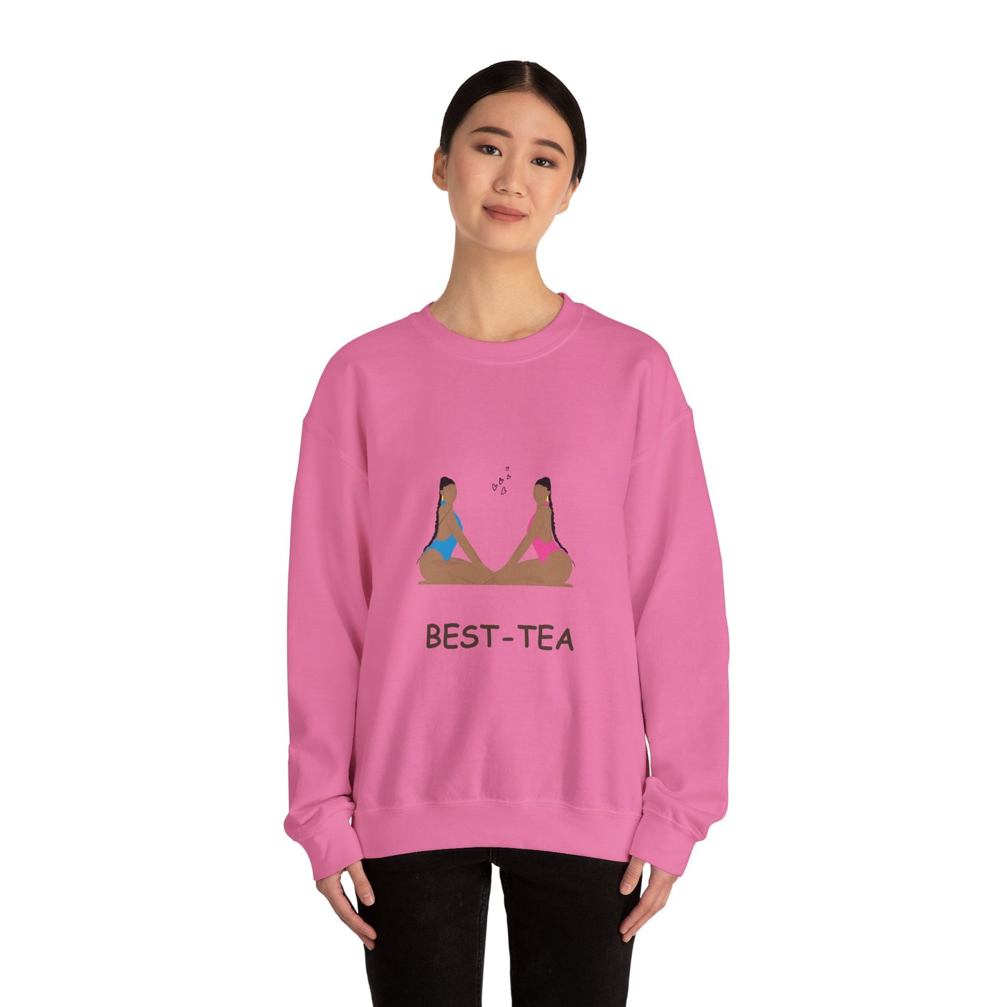 "Best Tea, besties" Unisex Heavy Blend™ Crewneck Sweatshirt