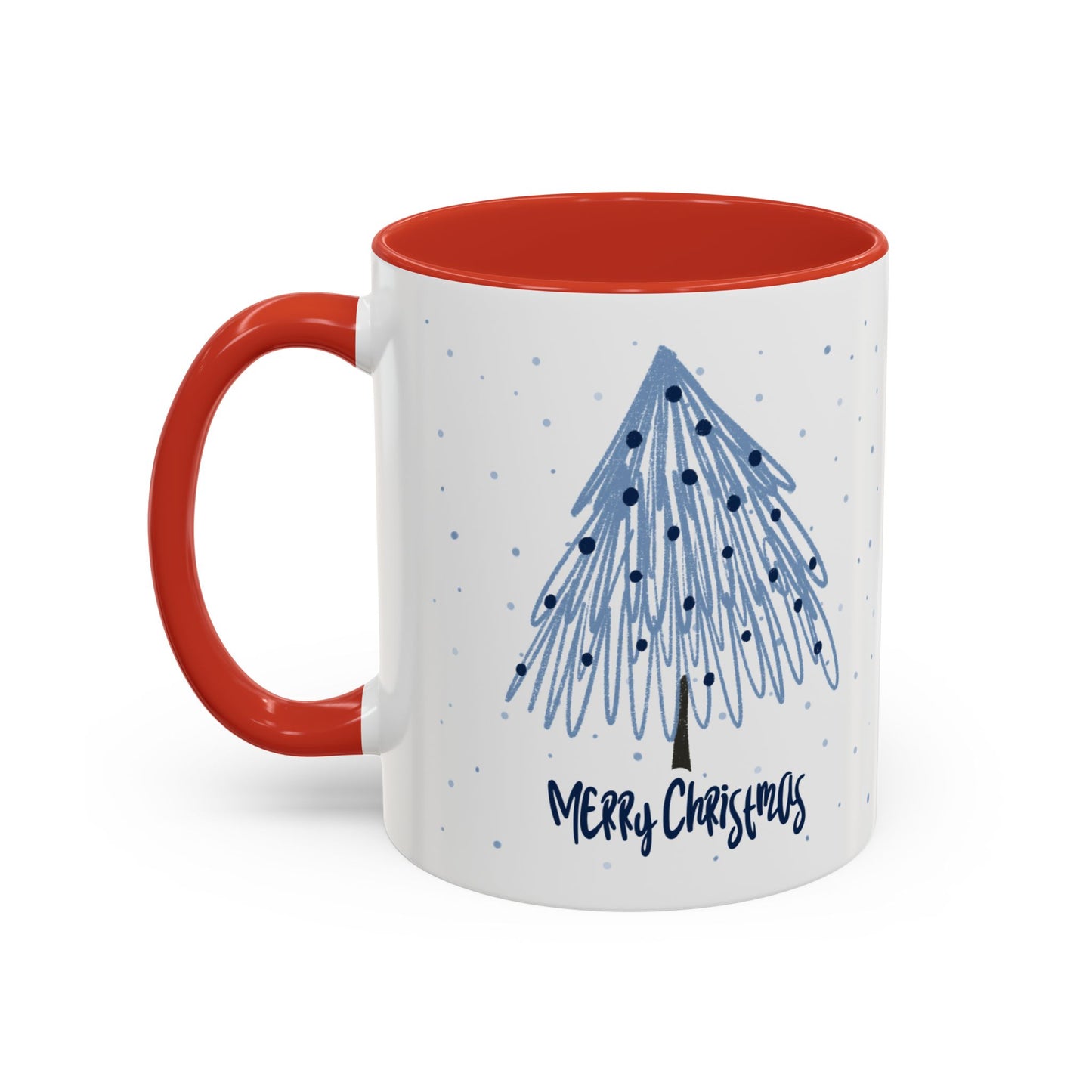 “Blue Christmas Tree” Accent Coffee Mug (11, 15oz)