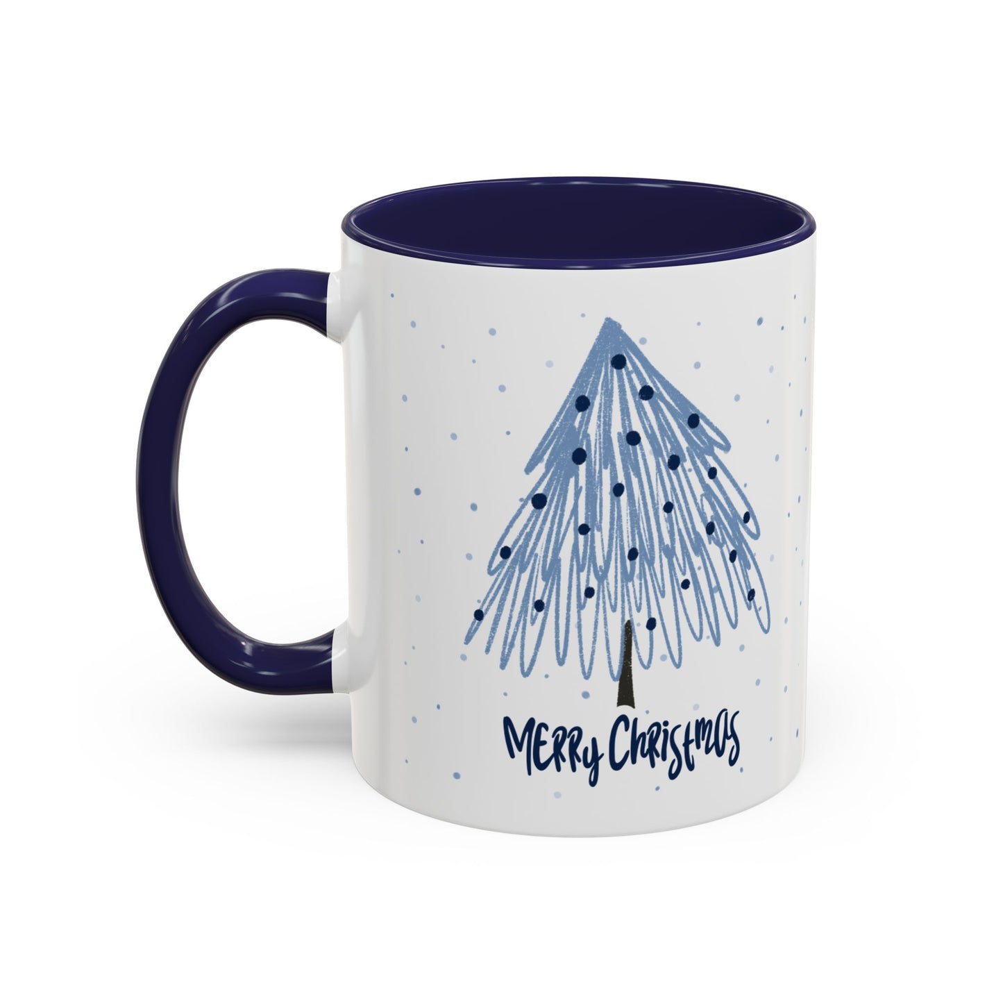 “Blue Christmas Tree” Accent Coffee Mug (11, 15oz)