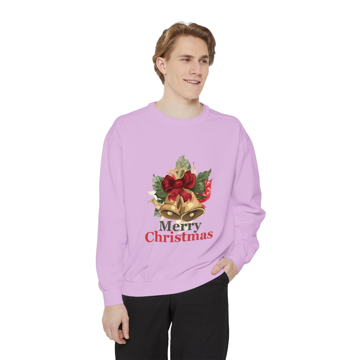 “Christmas Jingle Bells”Unisex Garment-Dyed Sweatshirt