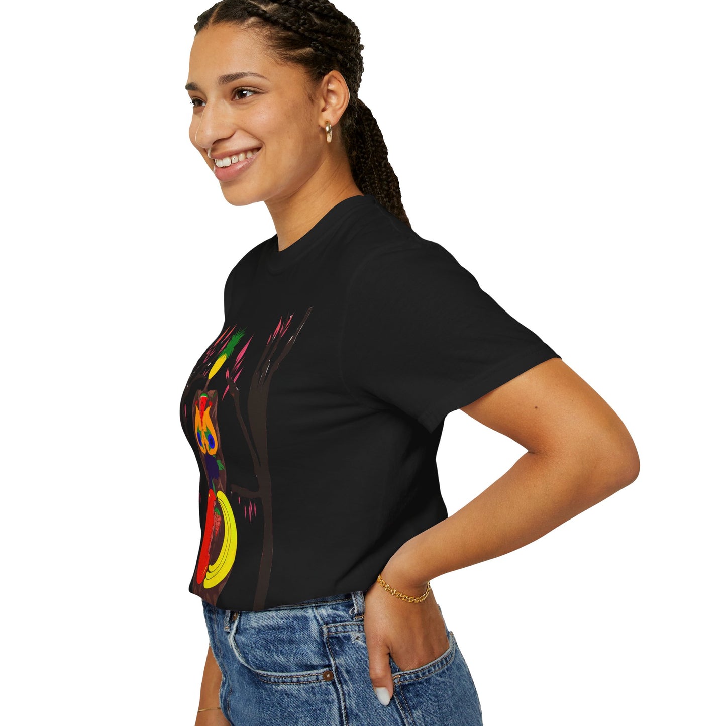 "Melanin Fruity Body" Unisex Garment-Dyed T-shirt