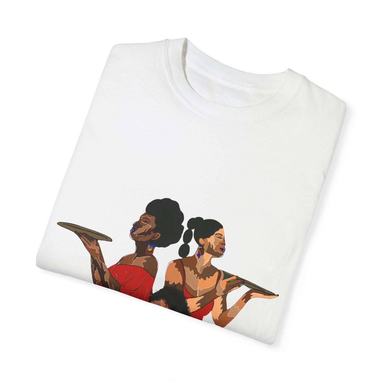 “Melanin, Haitian pride” Unisex Garment-Dyed T-shirt