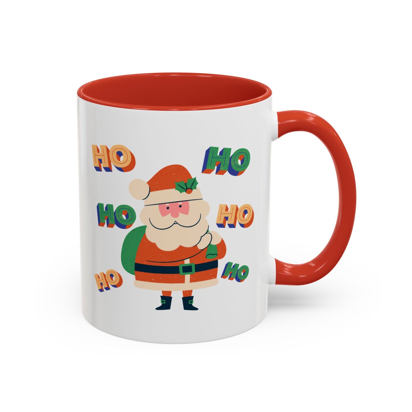 “HO HO HO HO, Santa Claus”Accent Coffee Mug (11, 15oz)