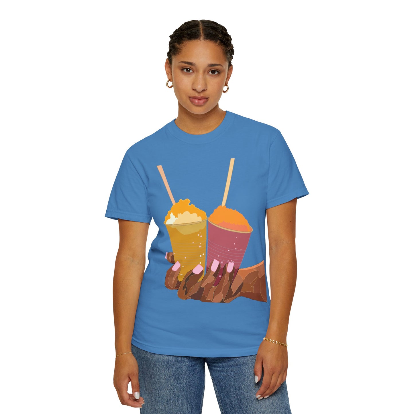 " Tropical Melanin" Unisex Garment-Dyed T-shirt