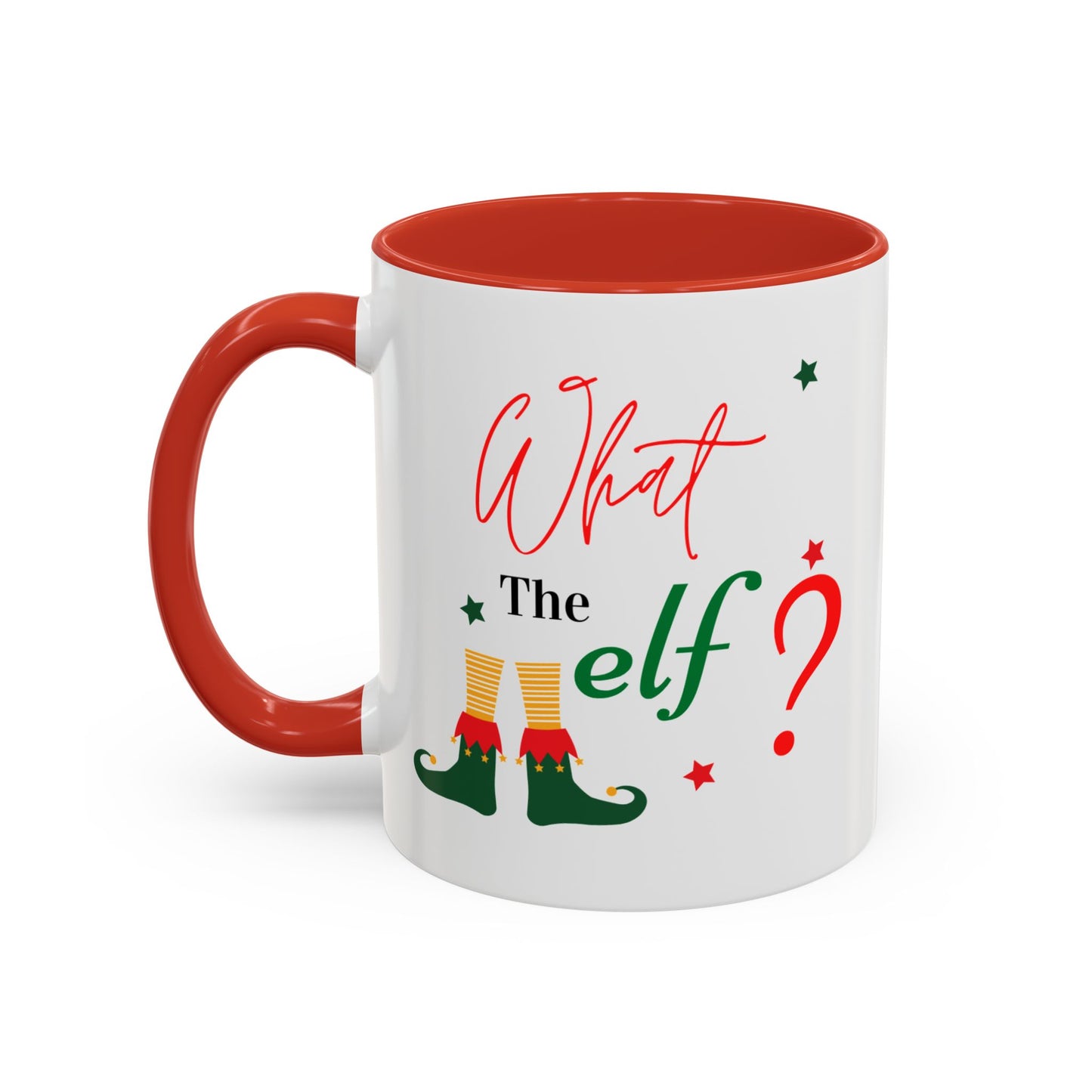 “What the elf”Accent Coffee Mug (11, 15oz)